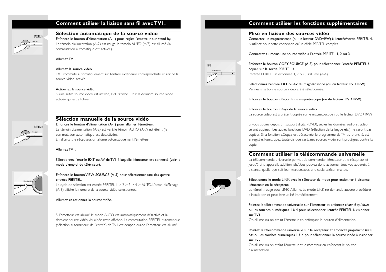 Philips WIRELESSTV LINK SBC VL1400 User Manual | Page 10 / 42