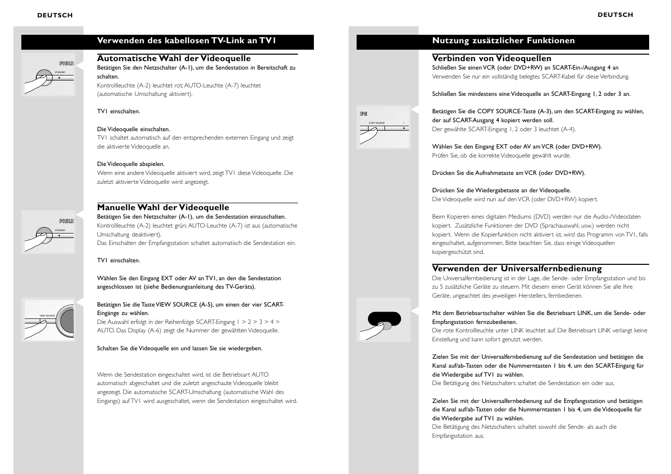 Philips WIRELESSTV LINK SBC VL1400 User Manual | Page 22 / 42