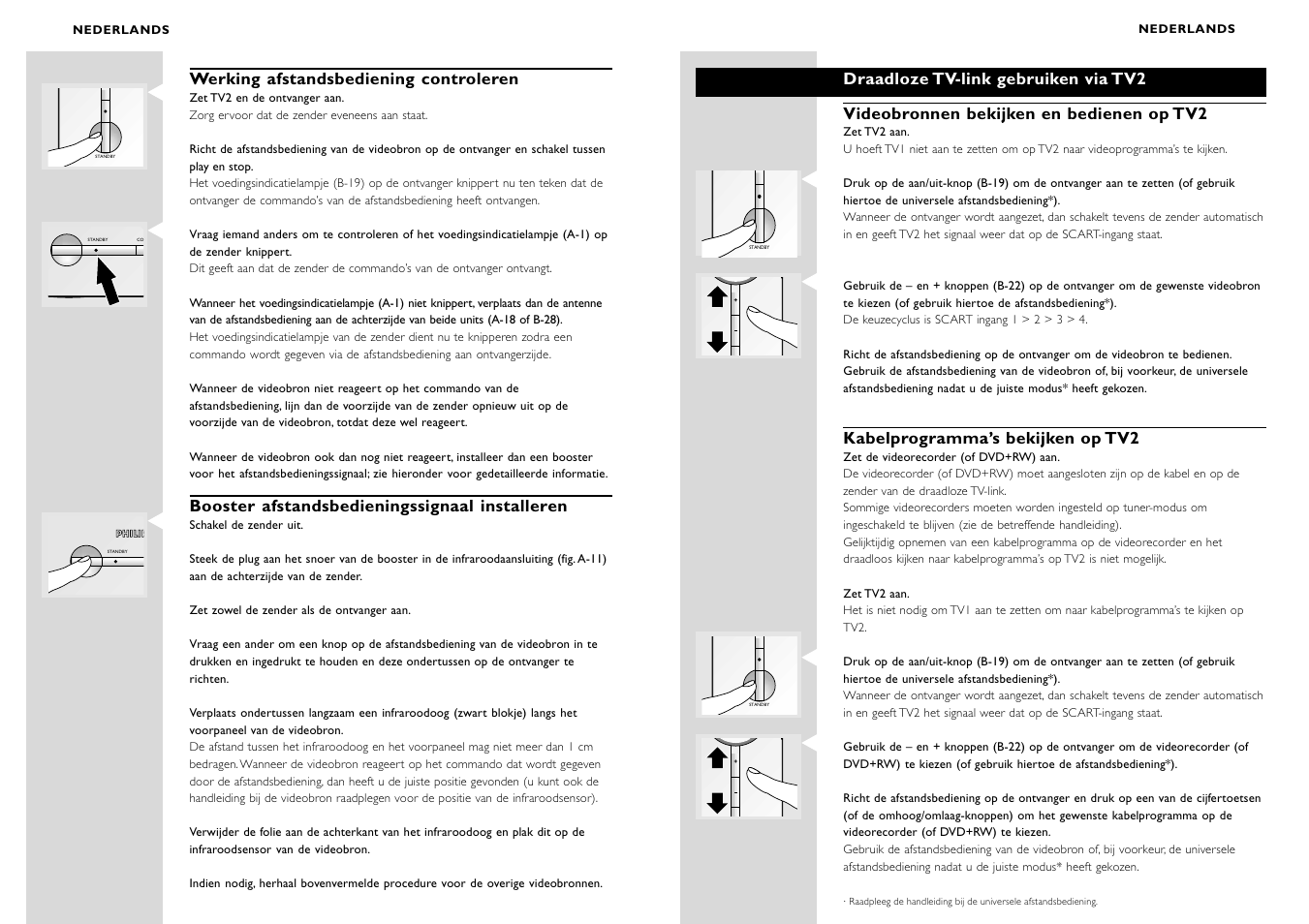 Philips WIRELESSTV LINK SBC VL1400 User Manual | Page 27 / 42