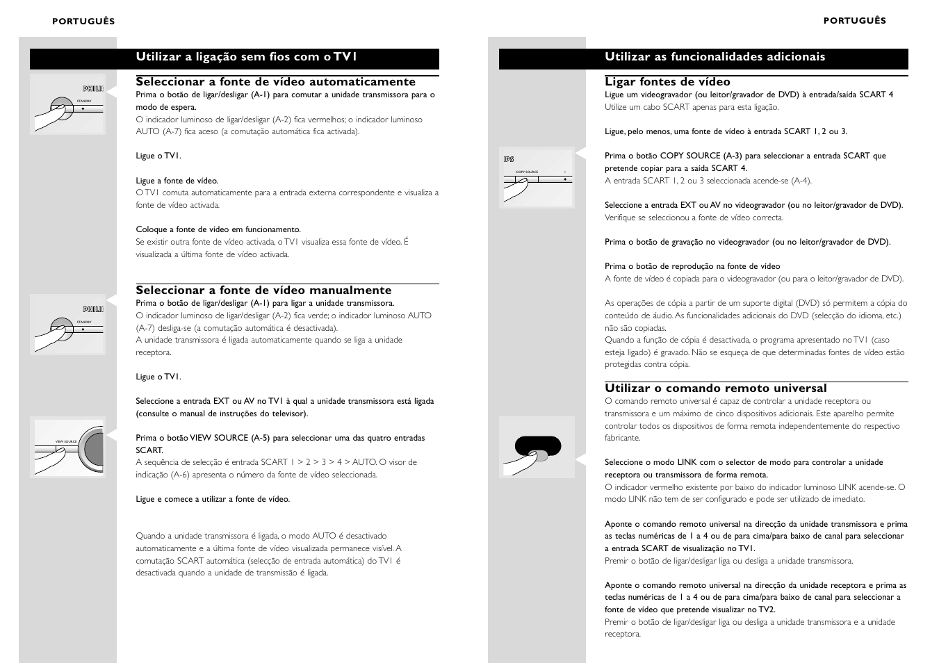 Philips WIRELESSTV LINK SBC VL1400 User Manual | Page 34 / 42