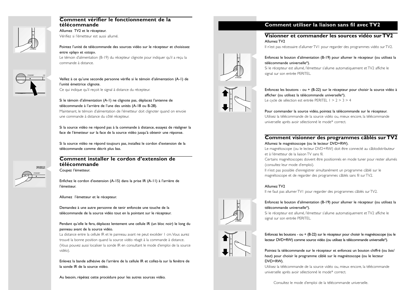 Philips WIRELESSTV LINK SBC VL1400 User Manual | Page 9 / 42