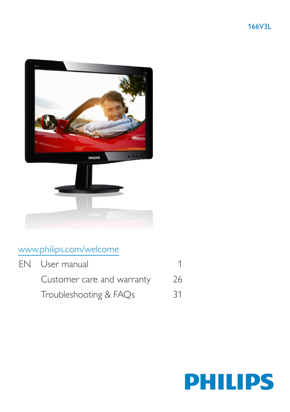 Philips 166V3L User Manual | 37 pages