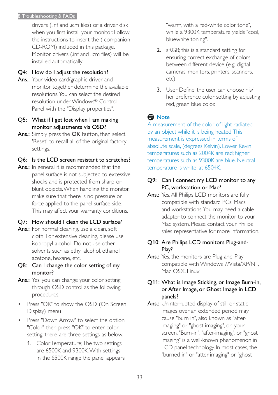 Philips 166V3L User Manual | Page 35 / 37