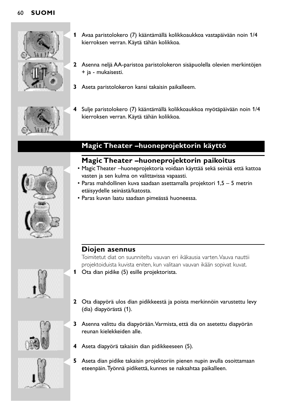 Diojen asennus | Philips SBC SC940 User Manual | Page 59 / 67