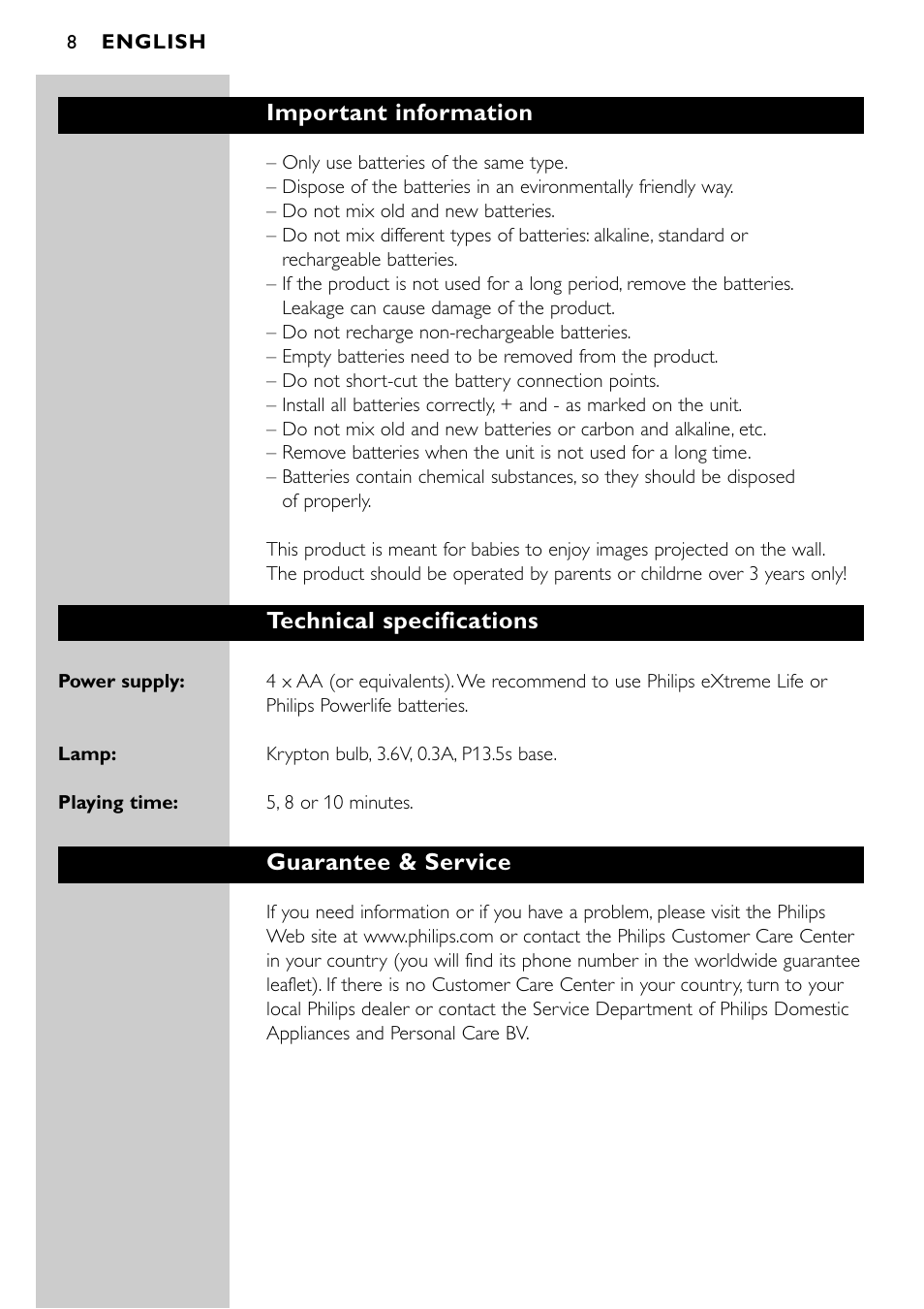 Philips SBC SC940 User Manual | Page 7 / 67