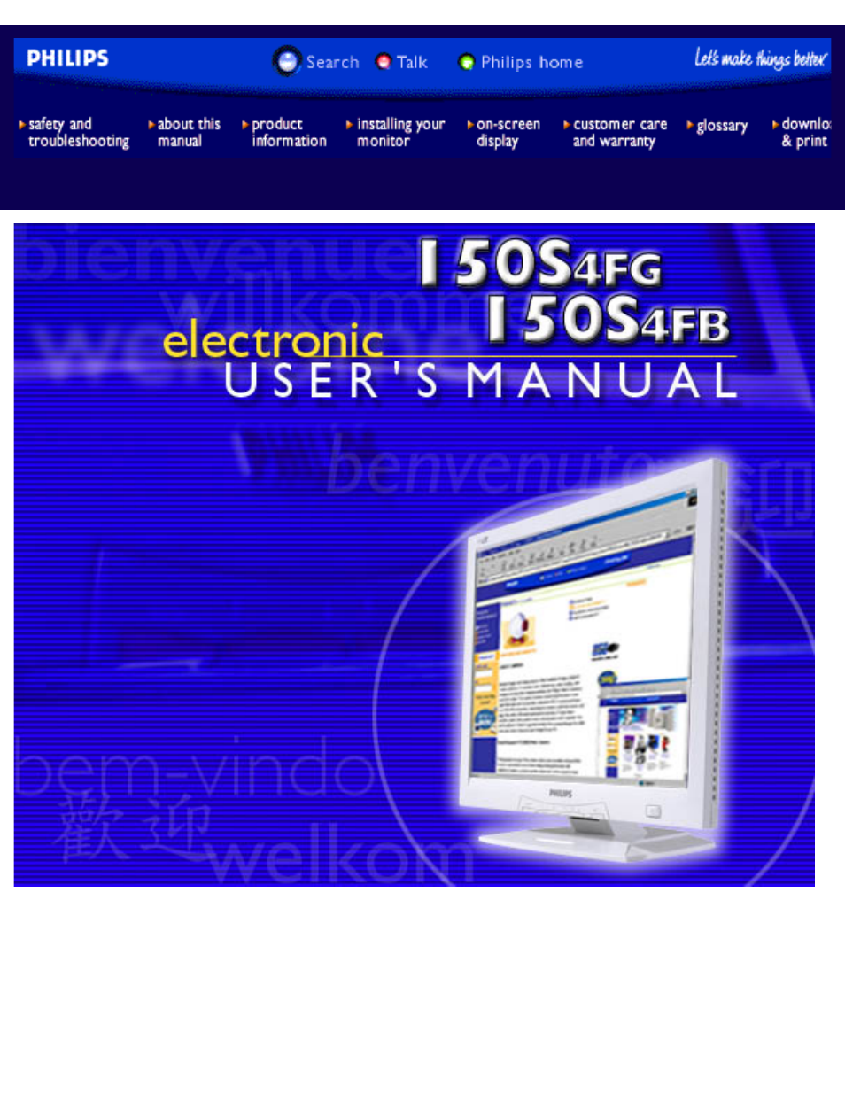 Philips 150S4FG User Manual | 78 pages