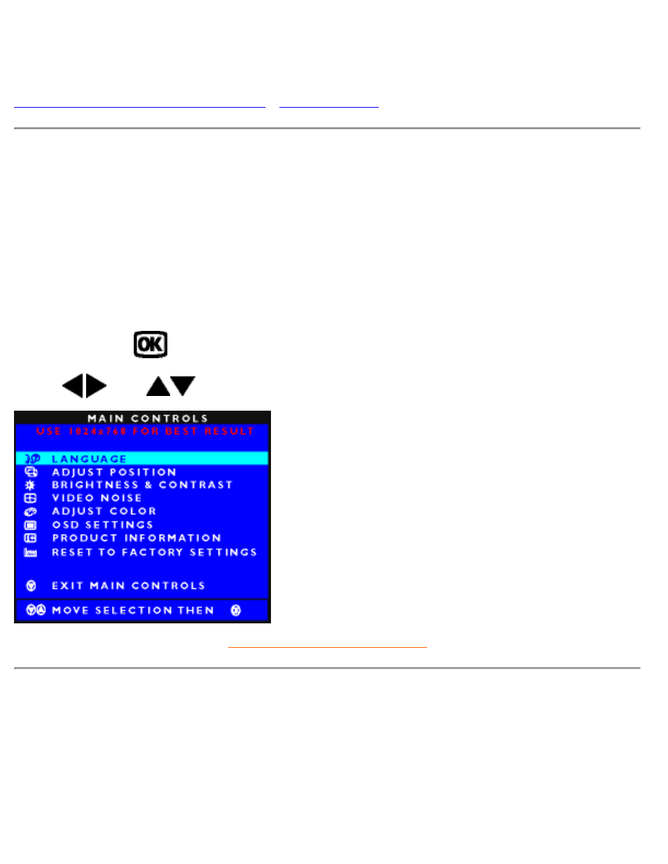 On-screen display | Philips 150S4FG User Manual | Page 14 / 78