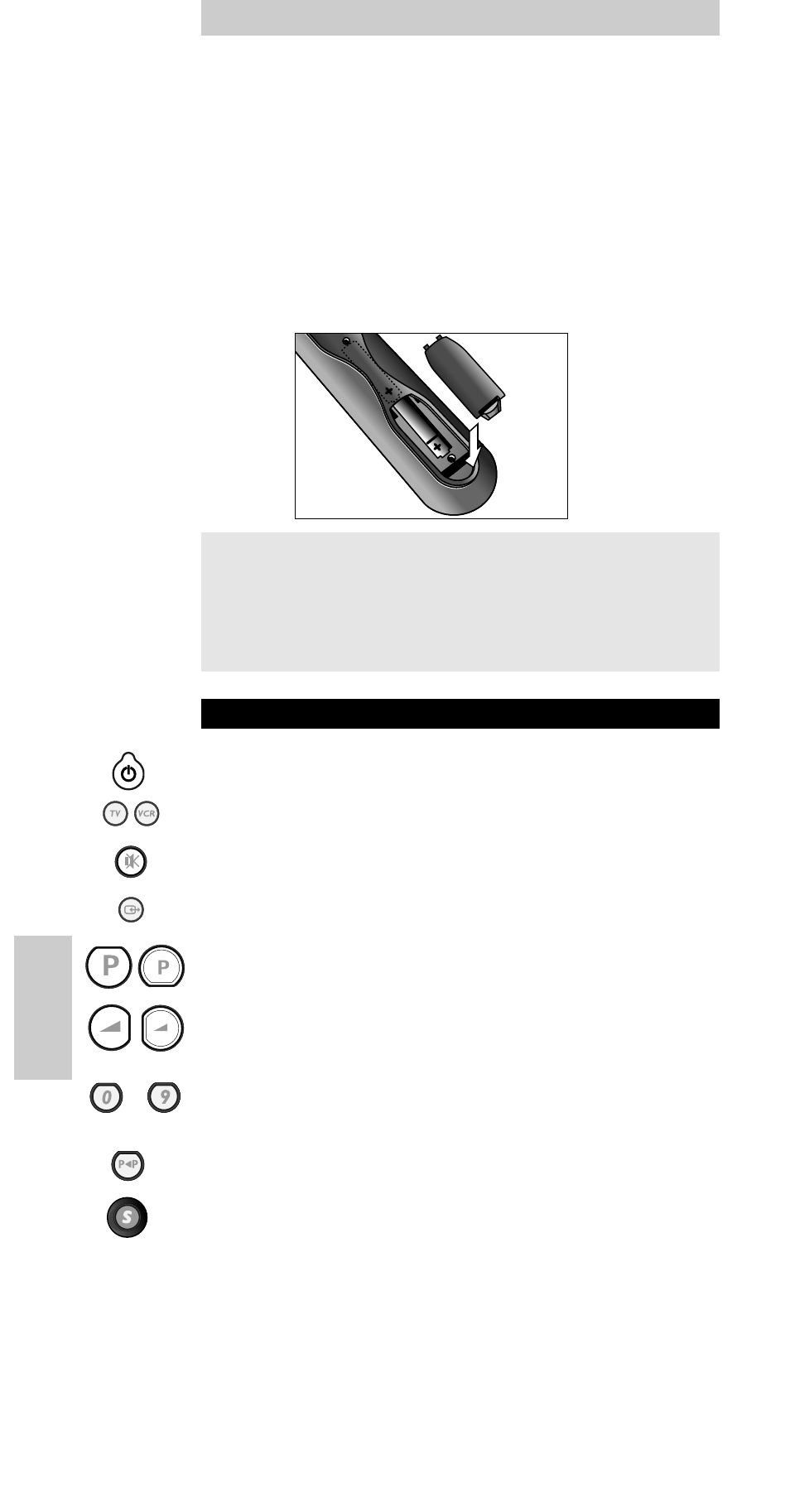 Instalação das pilhas, Teclas e funções, Manual de utilização | Philips SBC RU 220 User Manual | Page 12 / 24