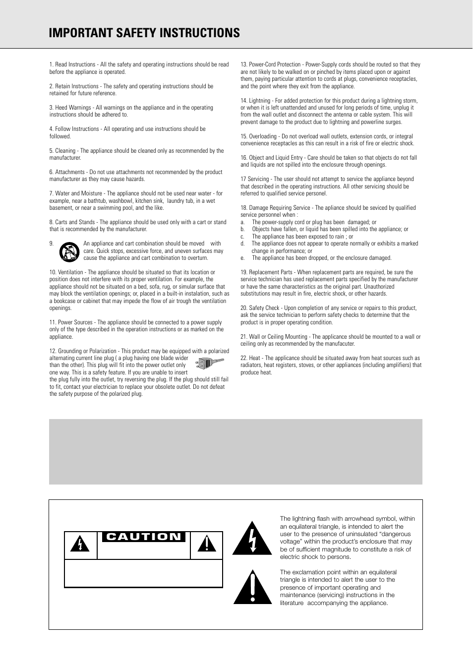 Important safety instructions, Warning | Philips CDR775 S User Manual | Page 2 / 35