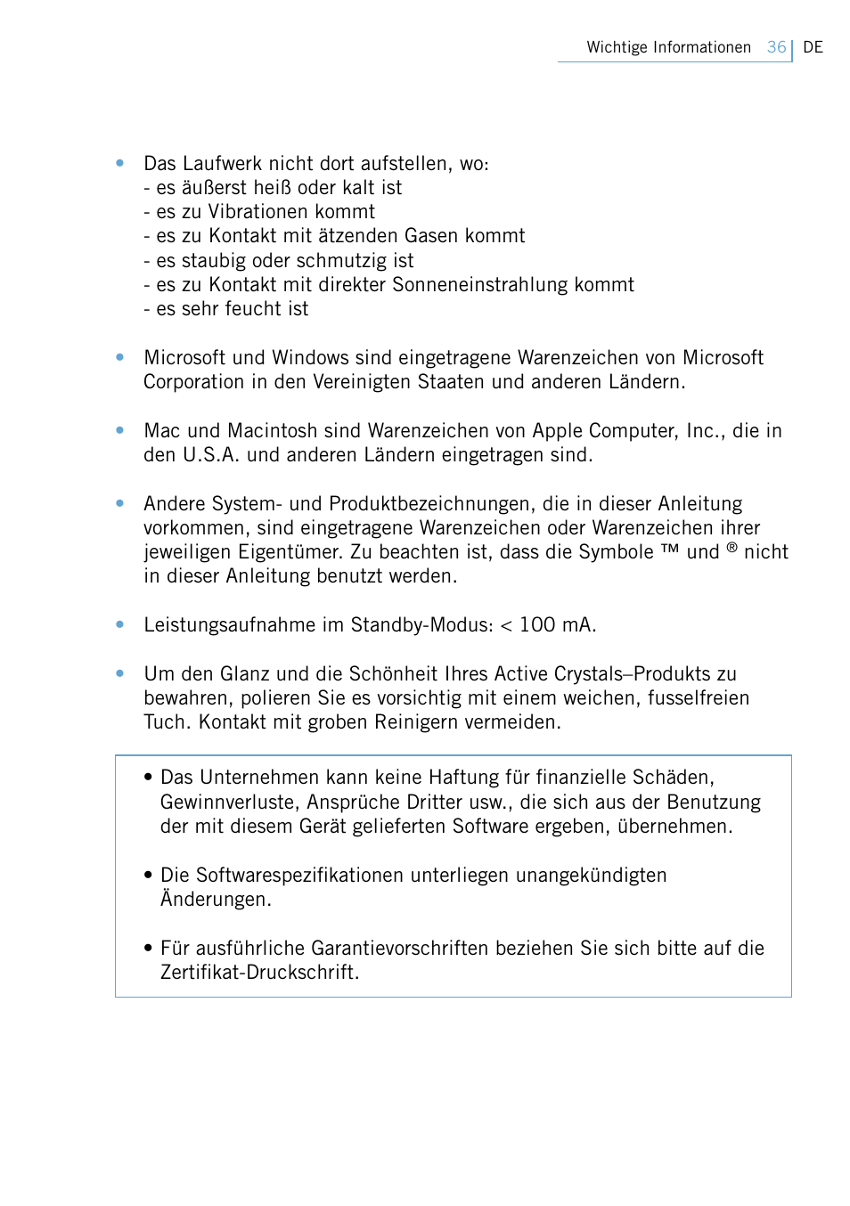 Philips Active Crystals USB Memory Key Naughty Raymond FM02SW00/FM02SW10 User Manual | Page 38 / 104