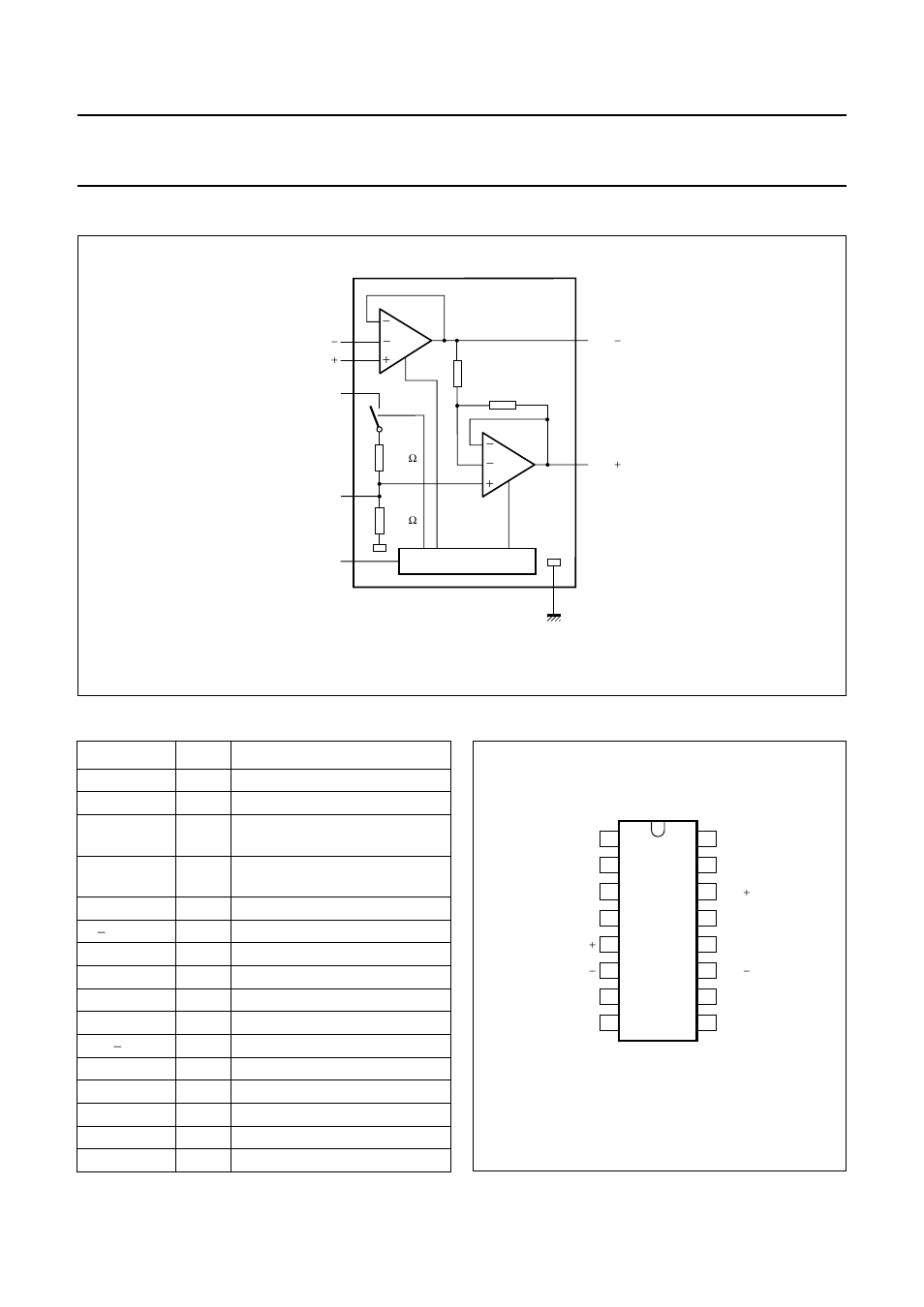 Block diagram, Pinning | Philips TDA8543 User Manual | Page 3 / 19