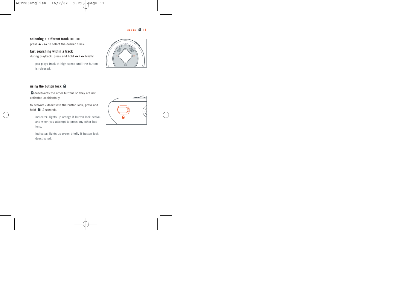 Philips ACT200 User Manual | Page 11 / 33