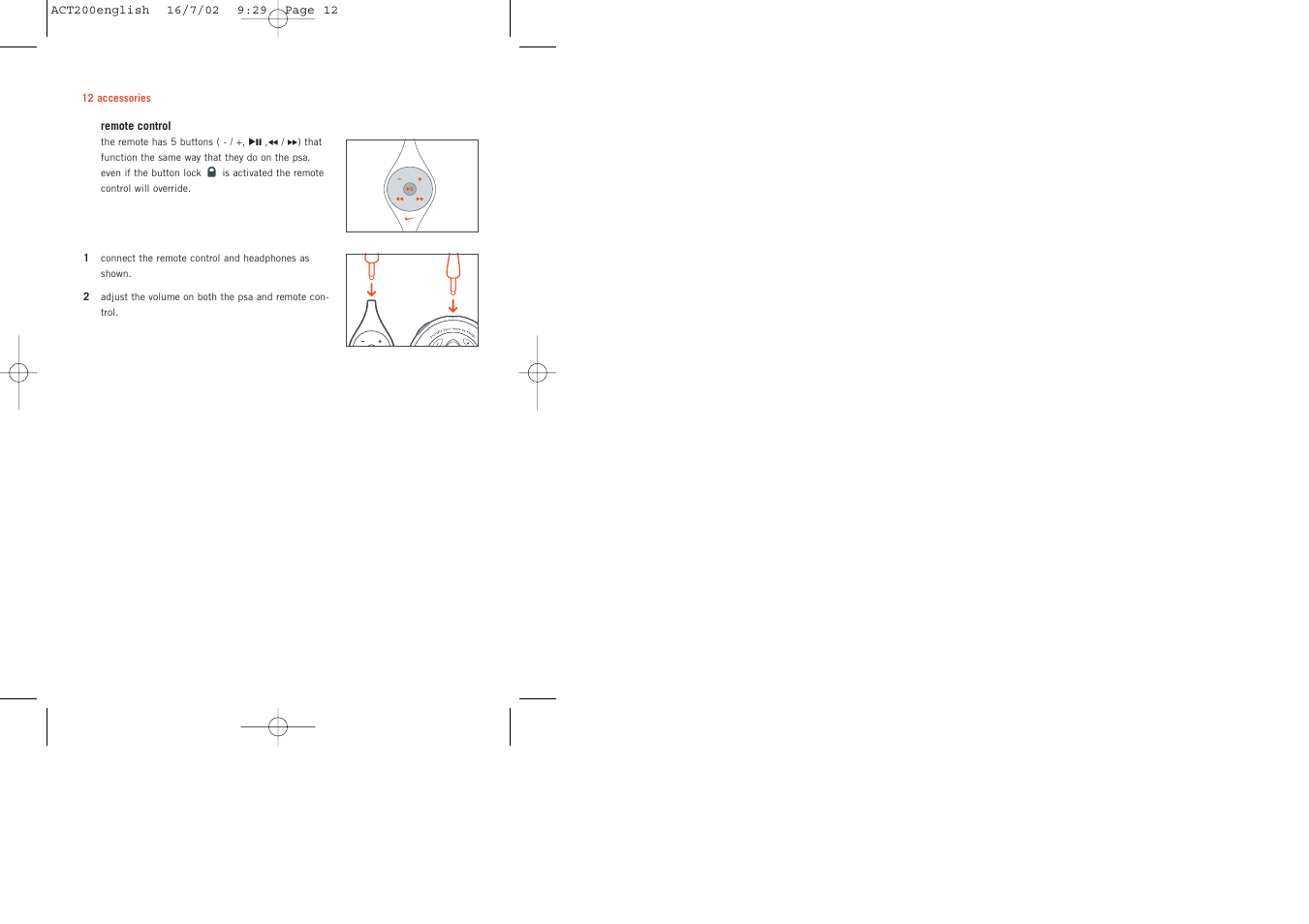 Philips ACT200 User Manual | Page 12 / 33