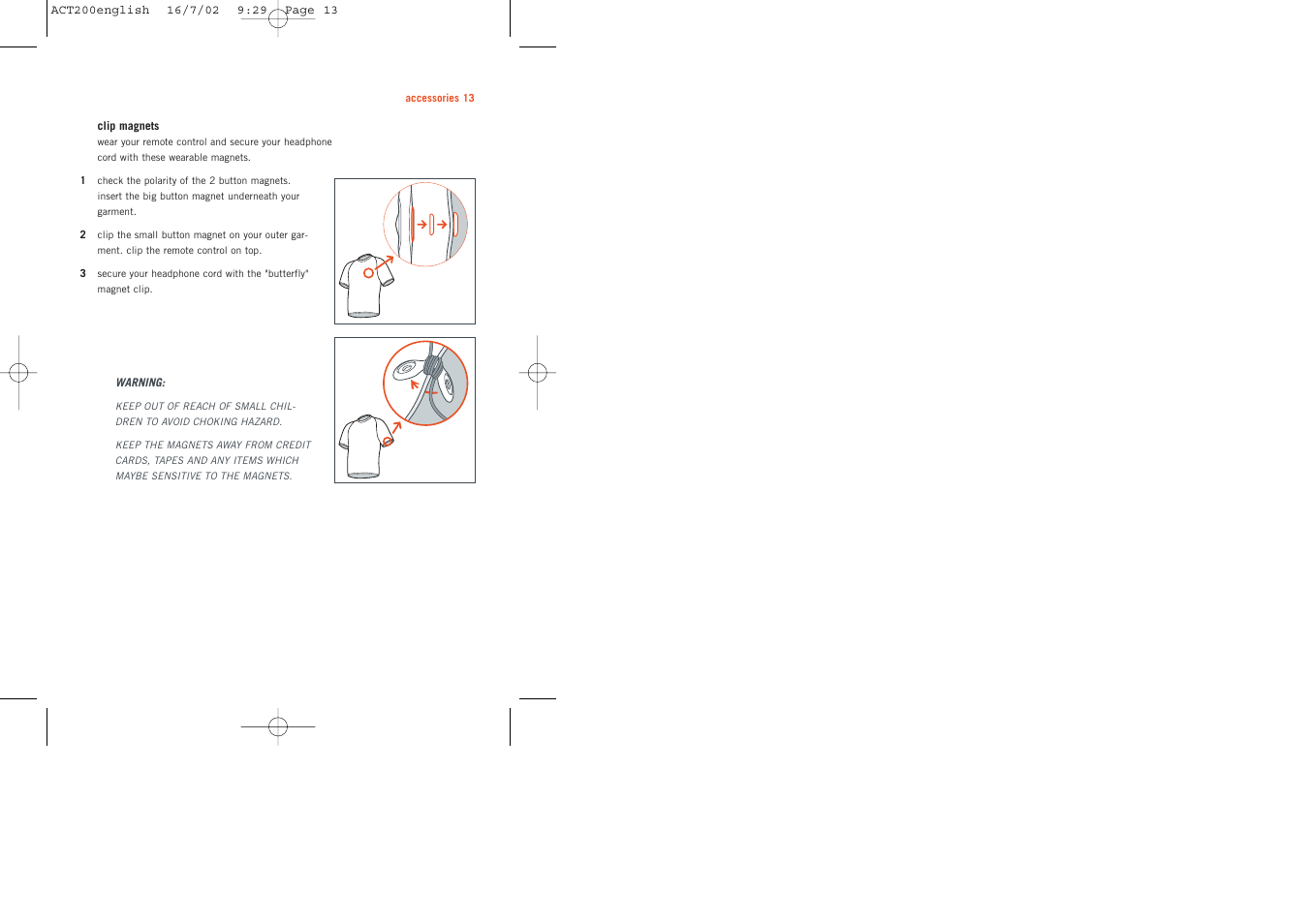 Philips ACT200 User Manual | Page 13 / 33