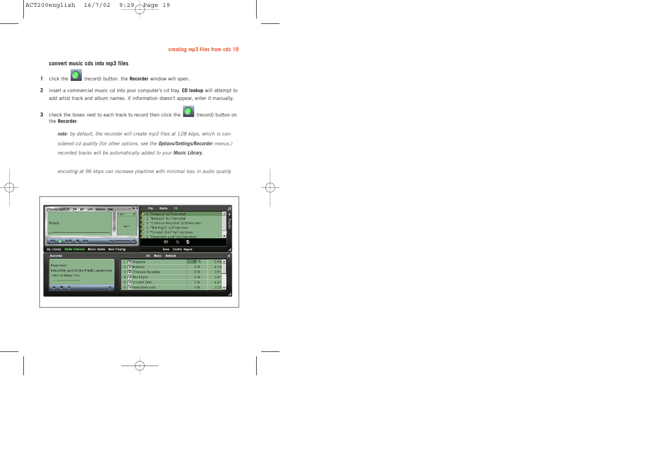 Philips ACT200 User Manual | Page 19 / 33