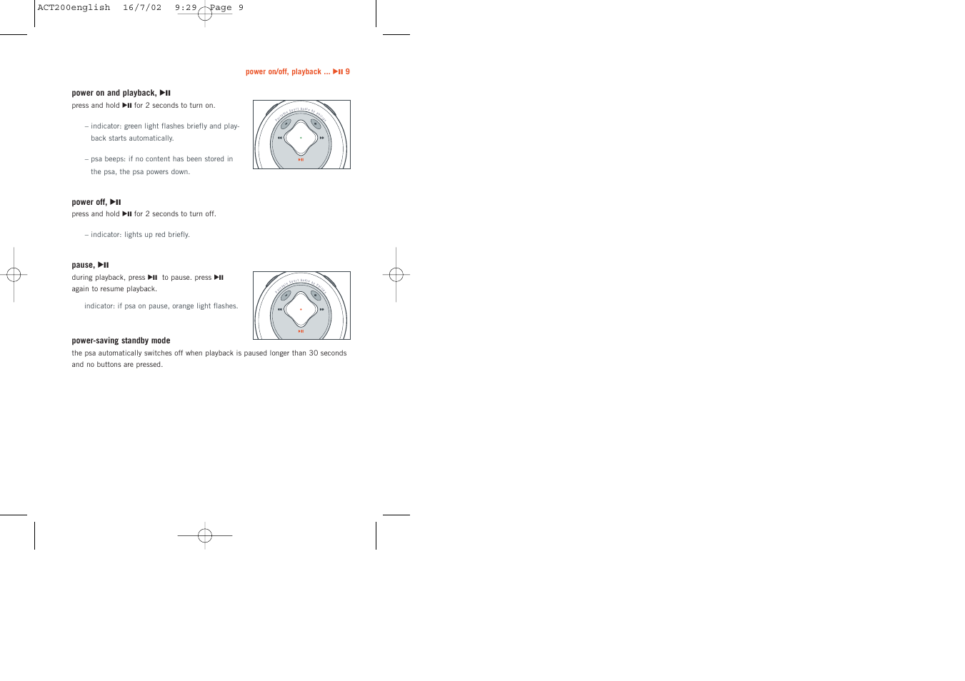 Philips ACT200 User Manual | Page 9 / 33