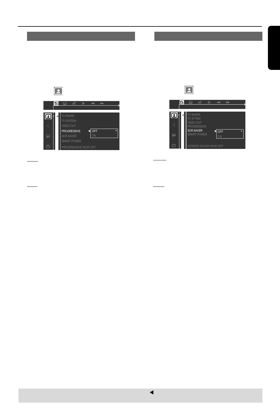 Dvd setup menu options, English 25 | Philips HTS3410D User Manual | Page 25 / 36