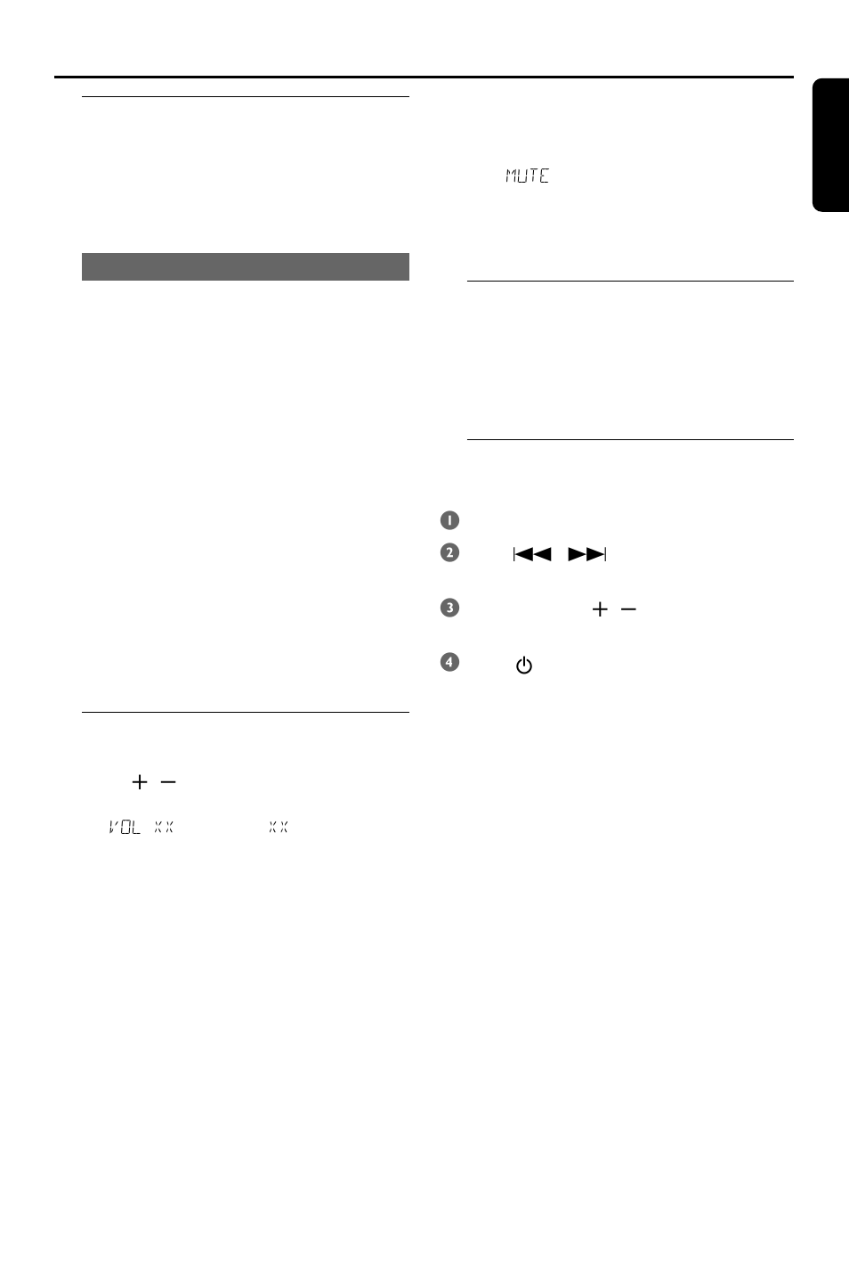 Other functions, Sound control, Volume control | Dimming system’s display screen, Using the remote to operate ‘philips’ television 1 | Philips HTS3410D User Manual | Page 31 / 36