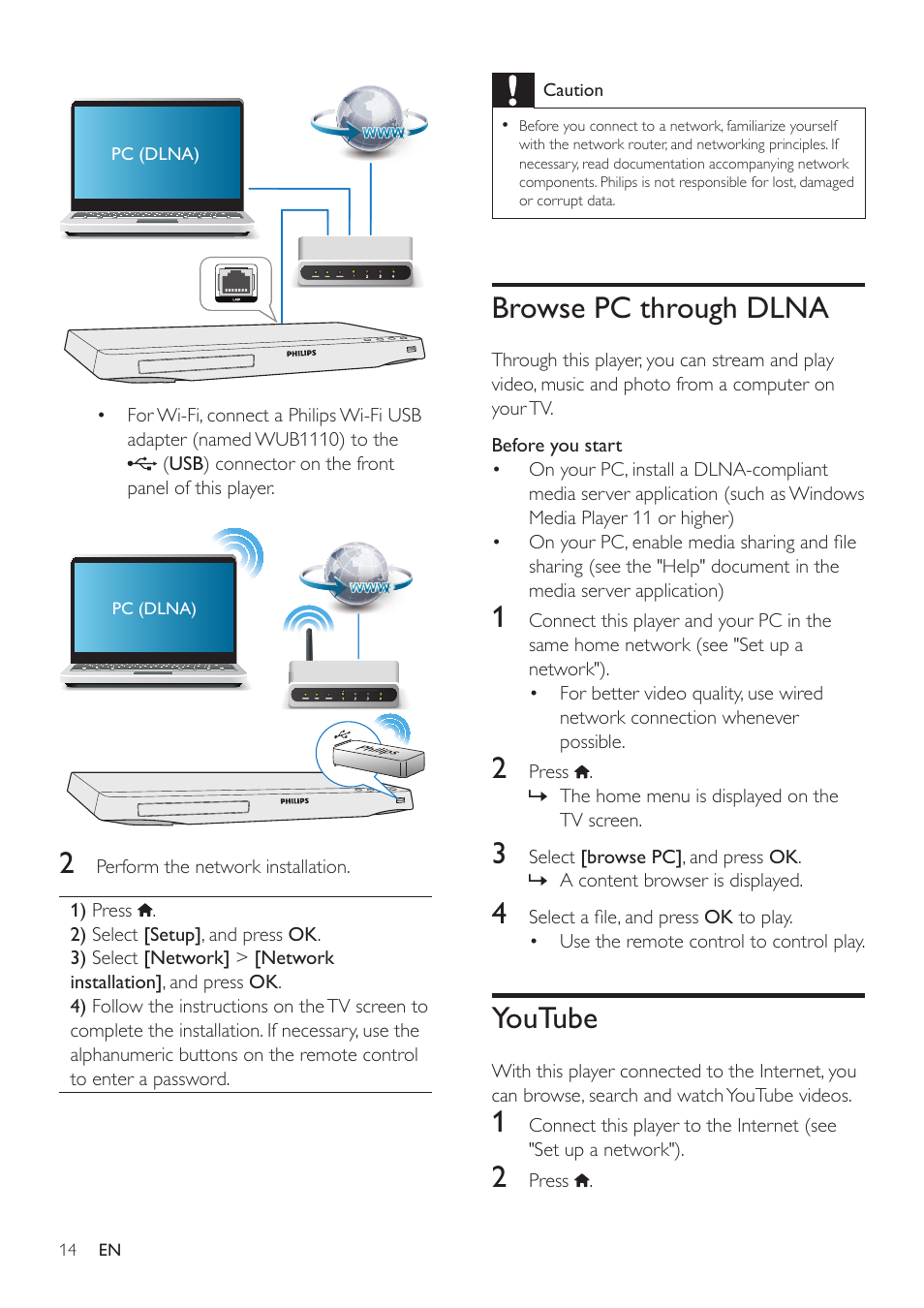 Philips BDP3305 User Manual | Page 14 / 27