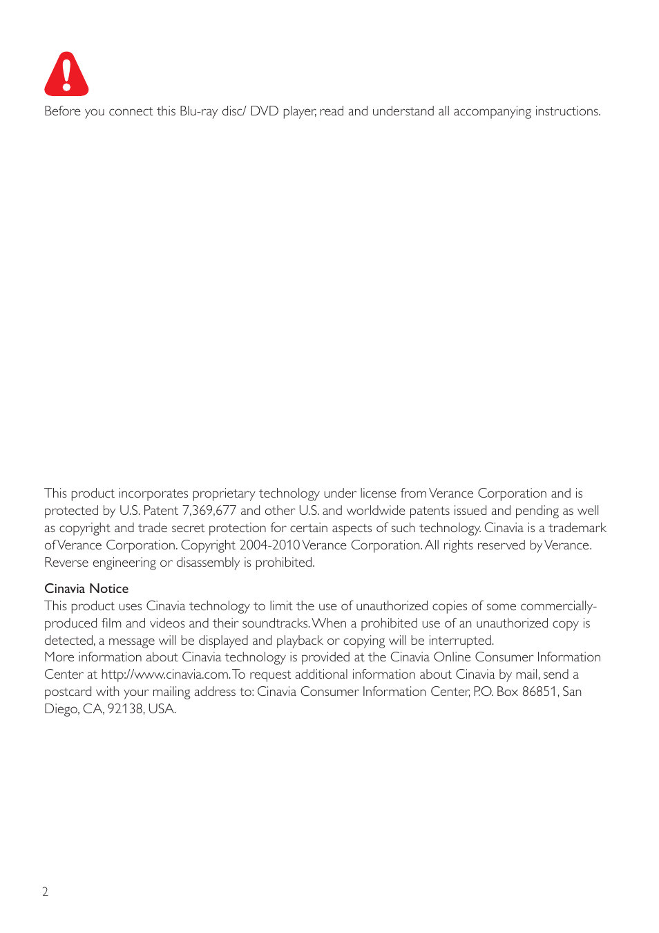 Philips BDP3305 User Manual | Page 2 / 27