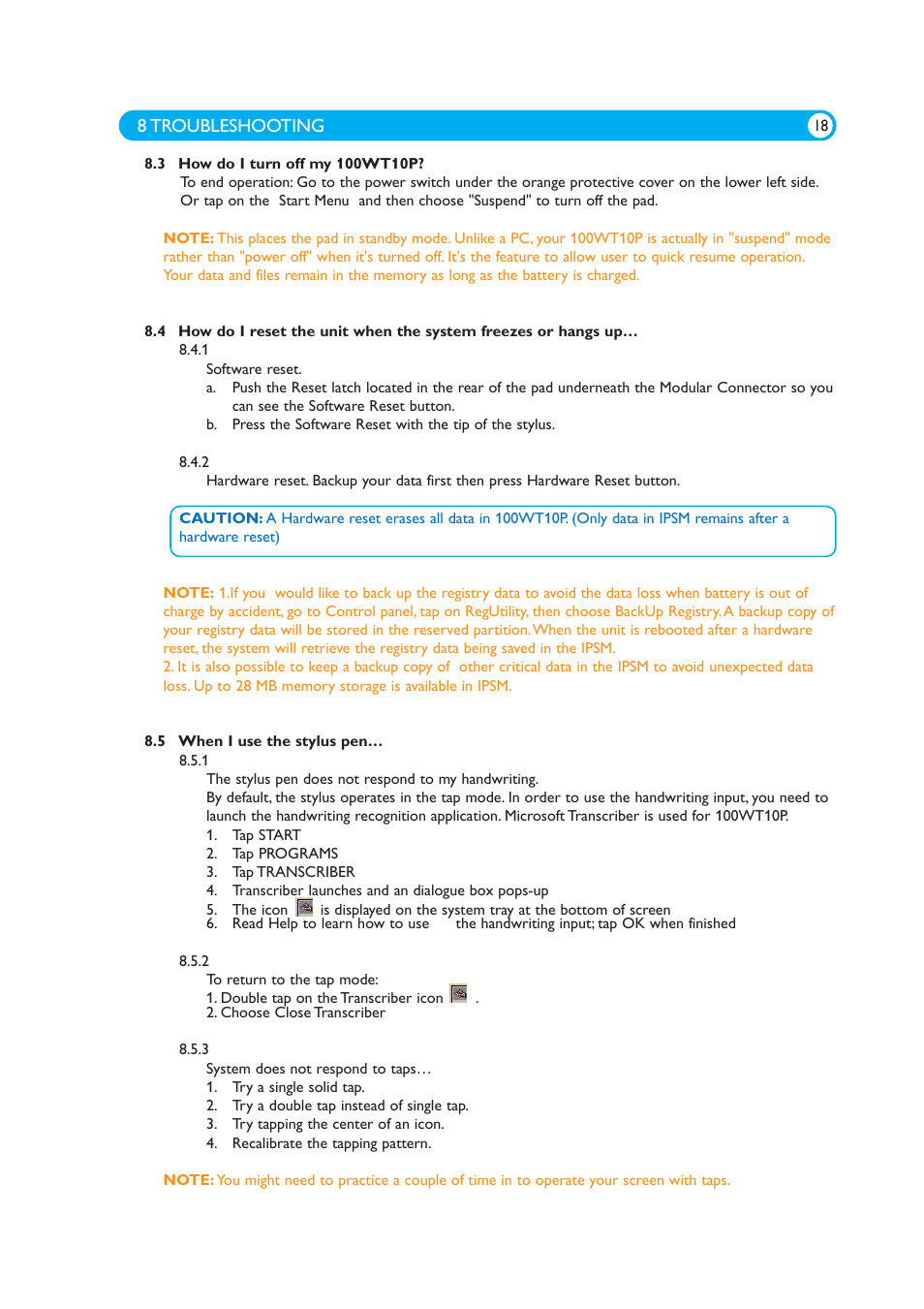 Philips 100WT10P User Manual | Page 20 / 29