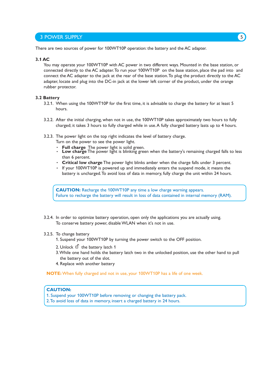 Philips 100WT10P User Manual | Page 7 / 29