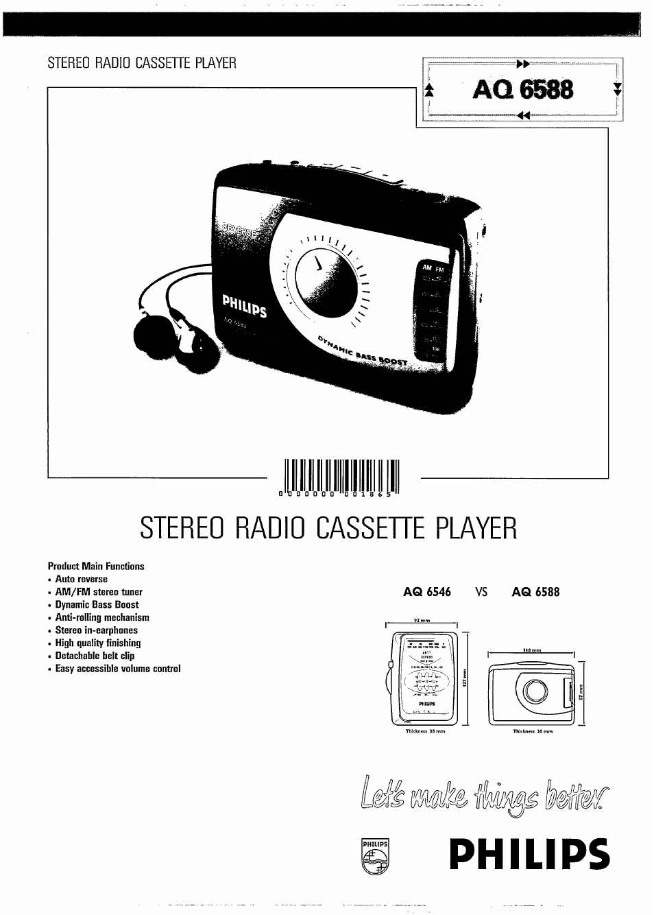 Philips AQ6588/01P User Manual | 2 pages