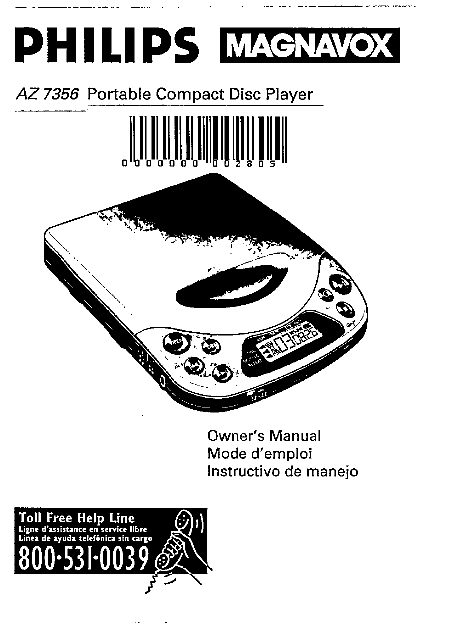 Philips Magnavox AZ 7356 User Manual | 22 pages