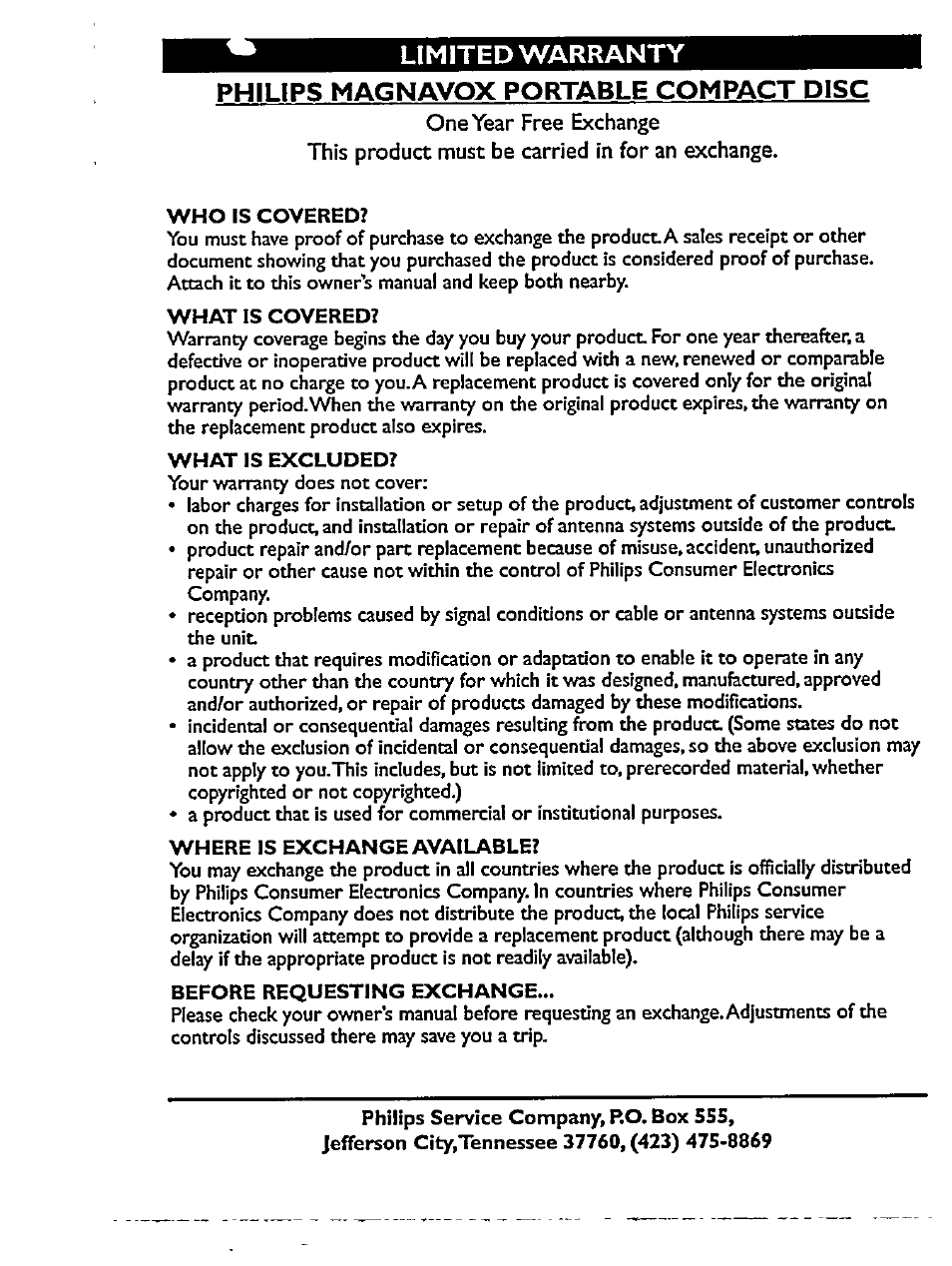 Philips Magnavox AZ 7356 User Manual | Page 20 / 22