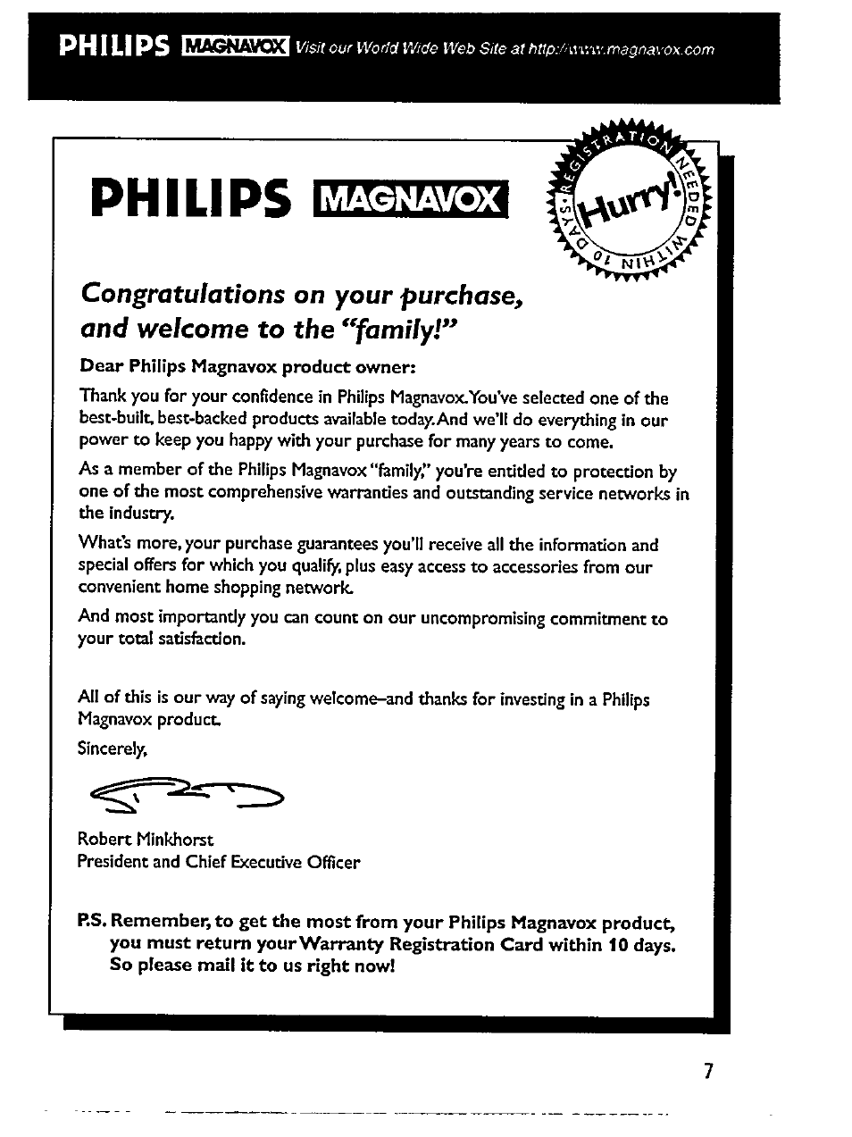 Iviagnavox, Philips | Philips Magnavox AZ 7356 User Manual | Page 7 / 22