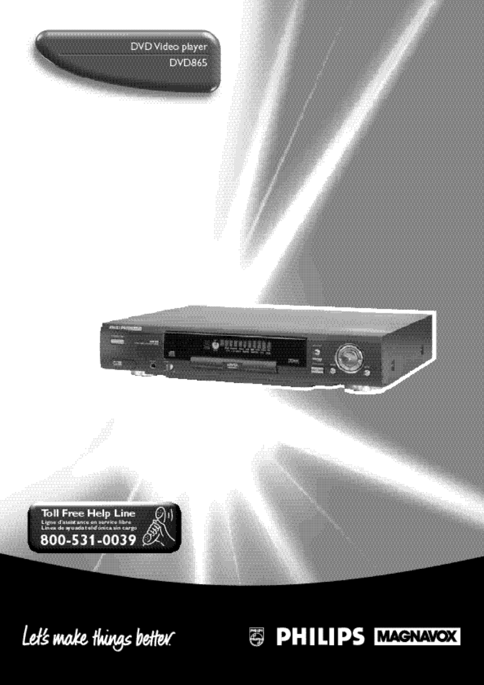 Philips DVD865 User Manual | 38 pages