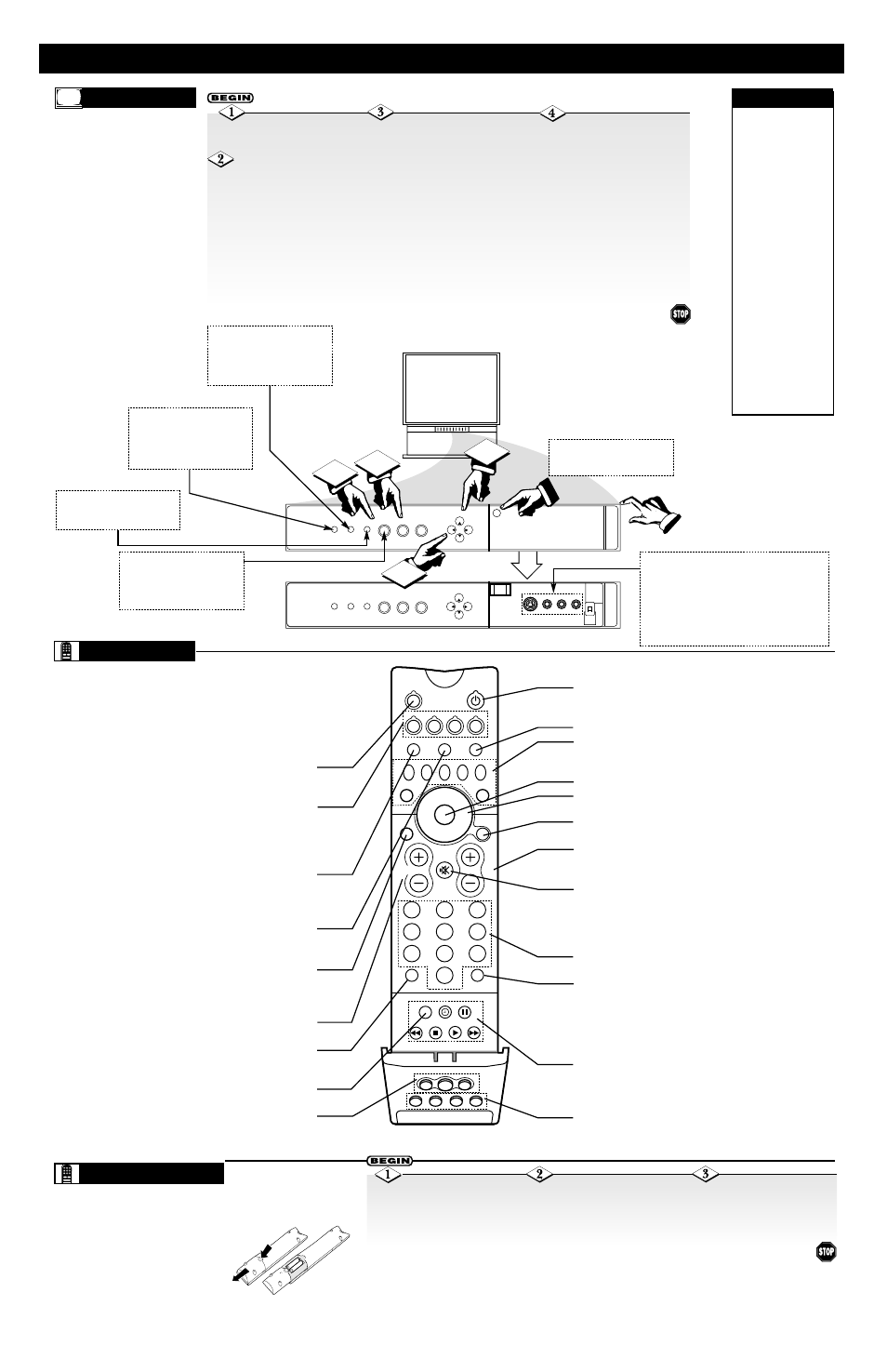 Tv o, Erforming, Asic | Perations t, Elevision, Emote | Philips 55PP9401 User Manual | Page 3 / 8