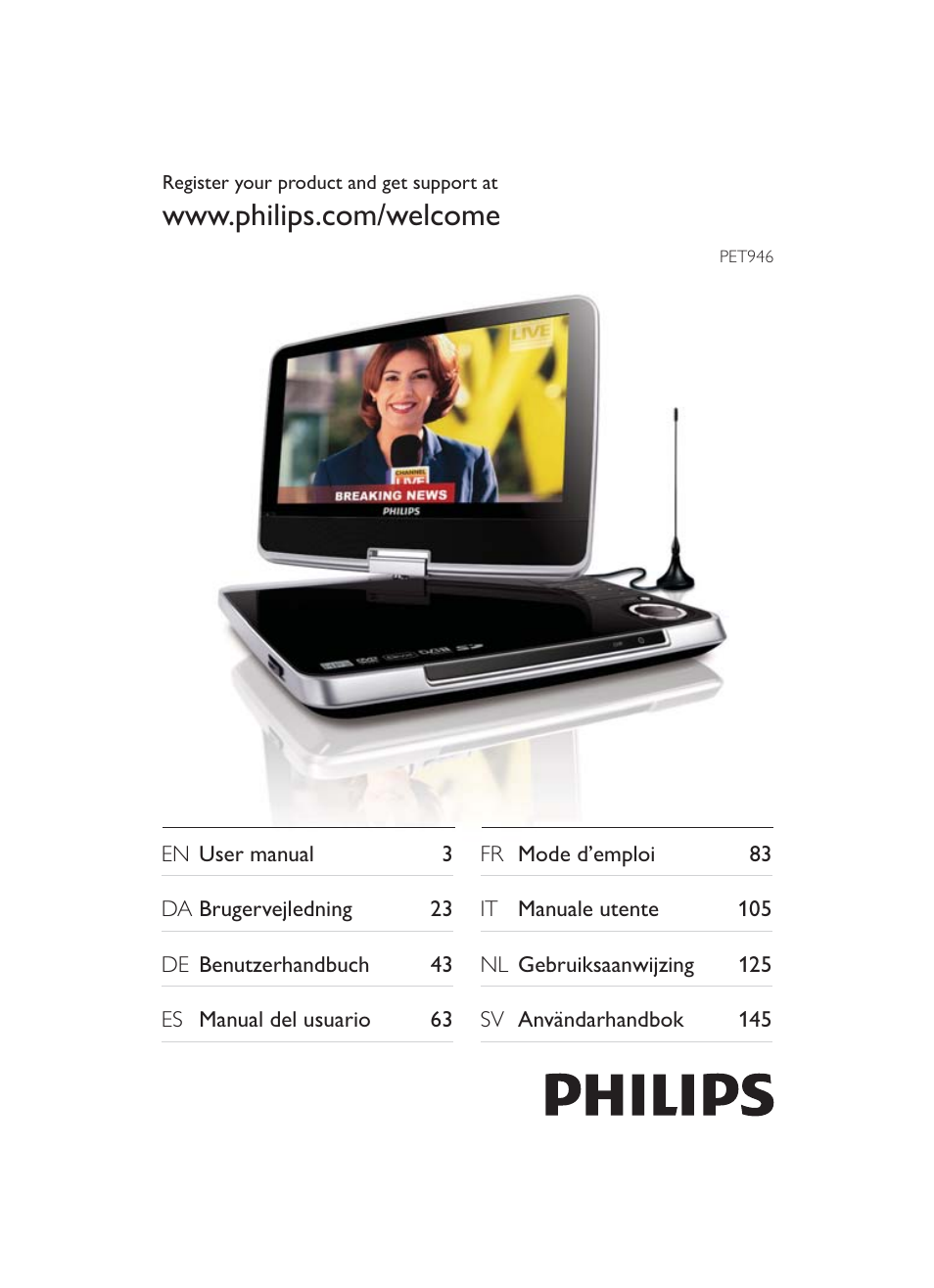 Philips PET946/12 User Manual | 22 pages