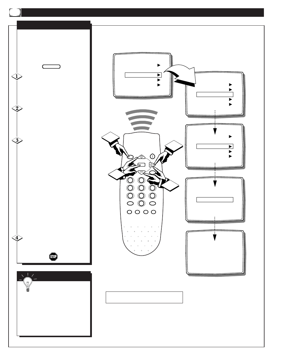 Ow to, Se the, Essage | Ontrol | Philips 1-IB7771 E001 User Manual | Page 14 / 24