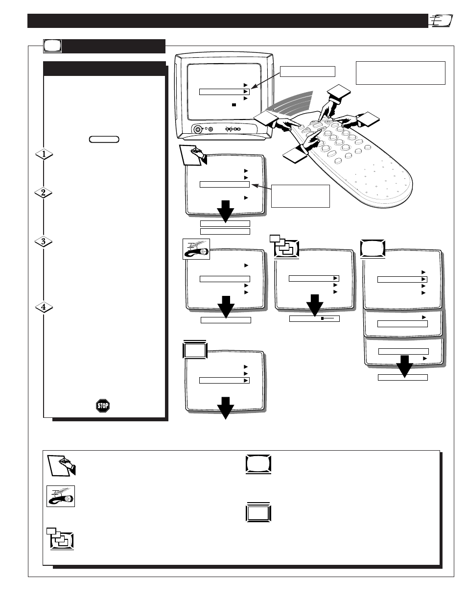 Exit, P and, Uick | Irst, Ontrol, Etup | Philips 1-IB7771 E001 User Manual | Page 7 / 24