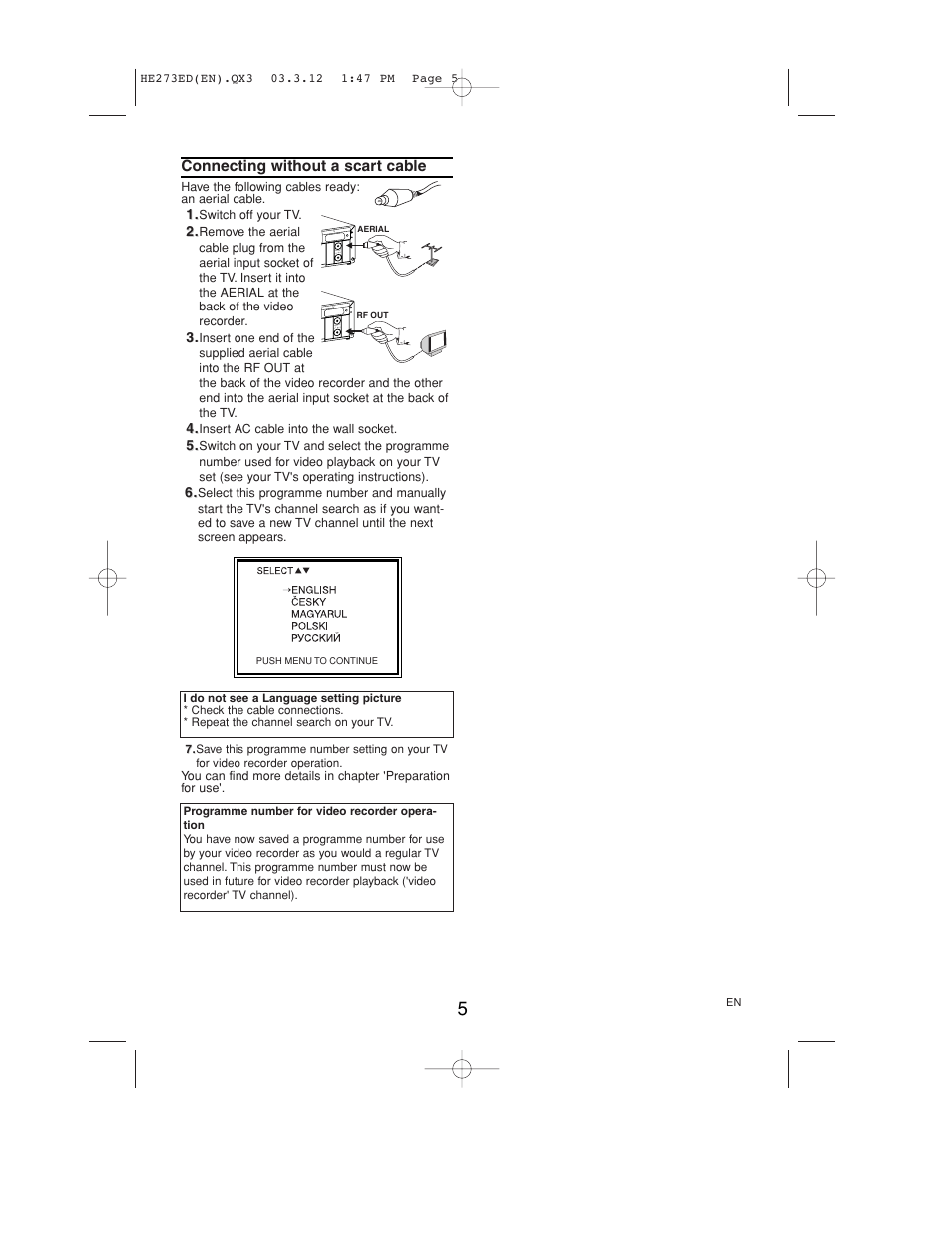 Philips VR158 User Manual | Page 5 / 16