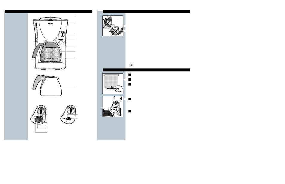 Philips coffee maker flavor select HD7606 User Manual | Page 4 / 9