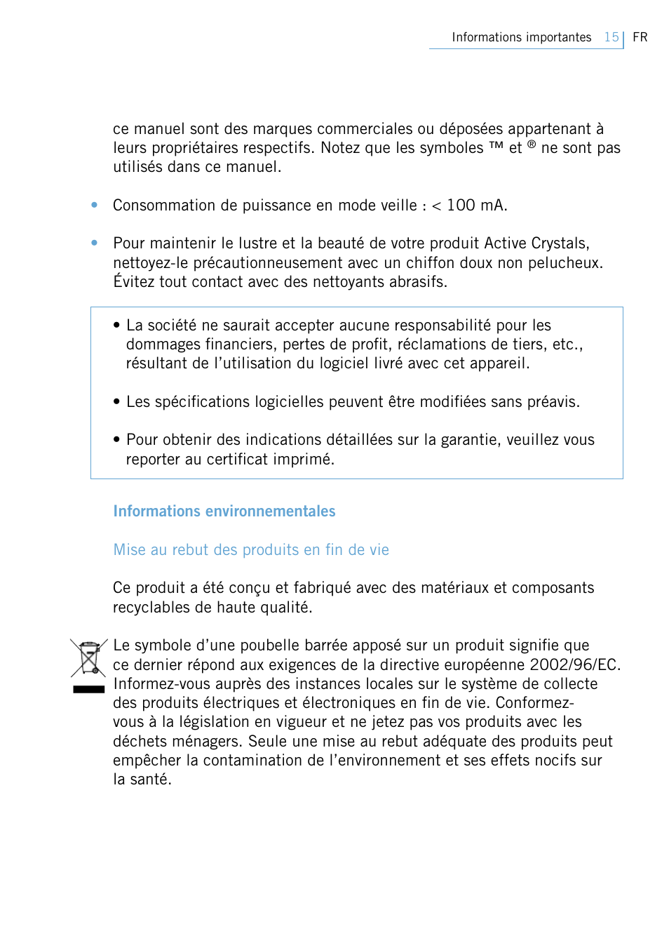 Philips FM02SW31 User Manual | Page 17 / 104