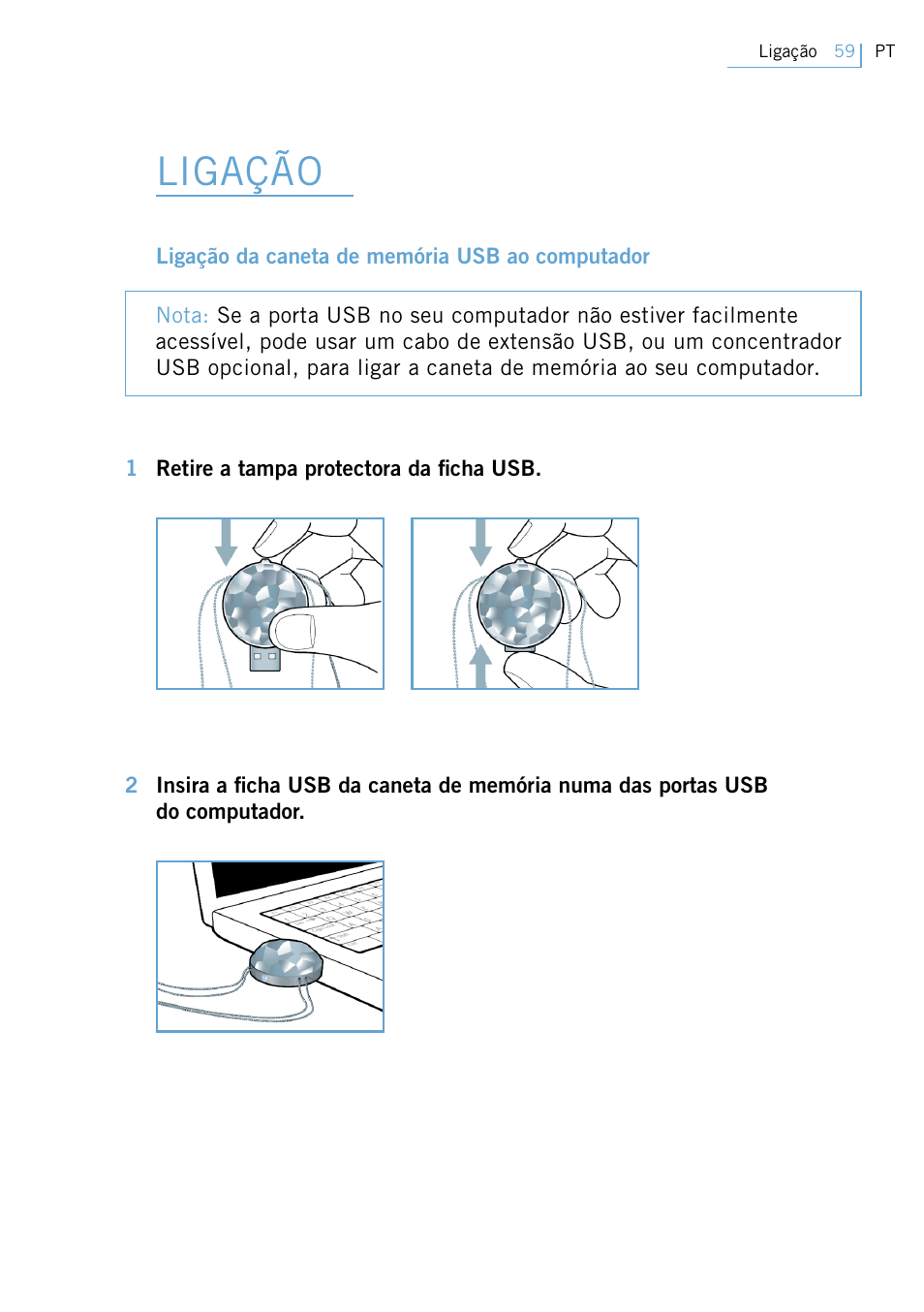 Ligação | Philips FM02SW31 User Manual | Page 61 / 104