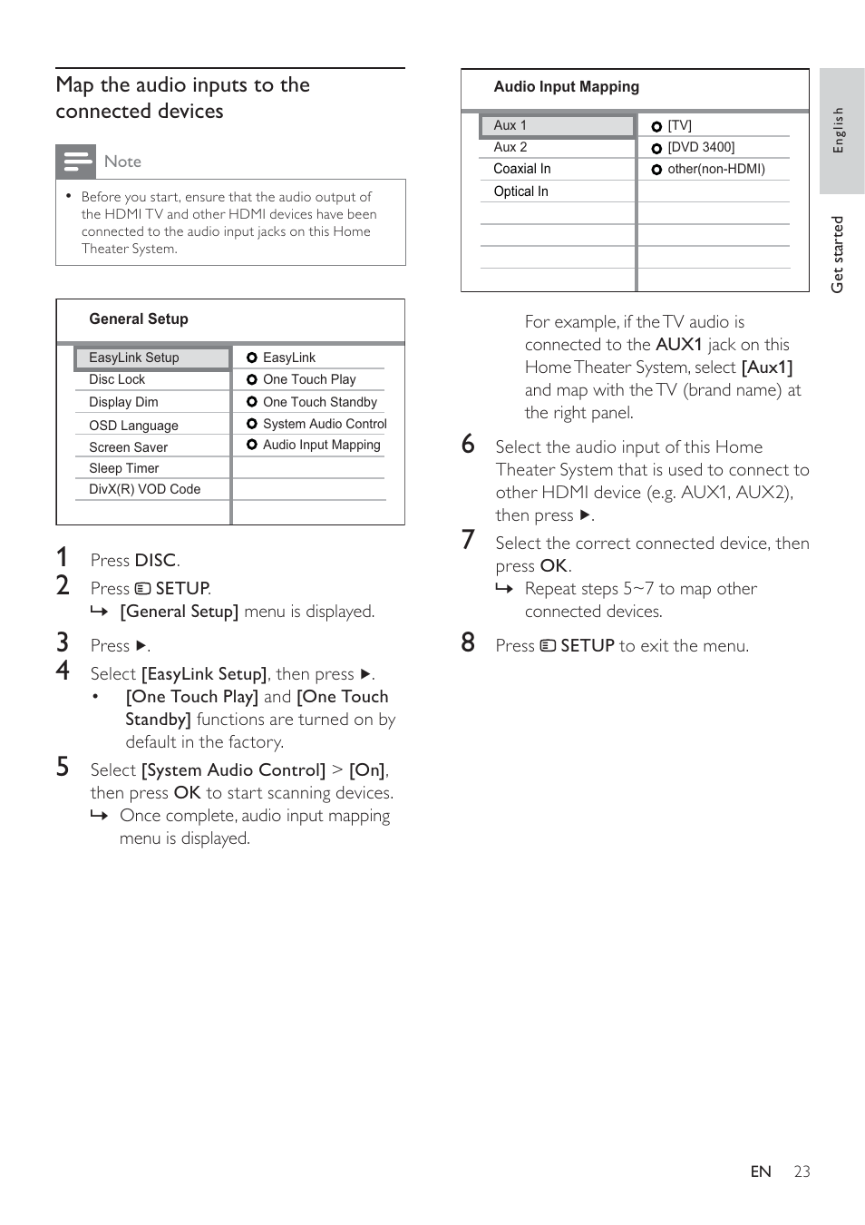 Philips HTS3371D/F7 User Manual | Page 23 / 54