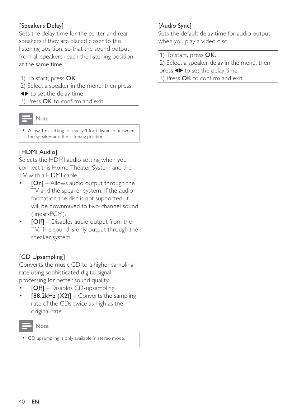 Philips HTS3371D/F7 User Manual | Page 40 / 54