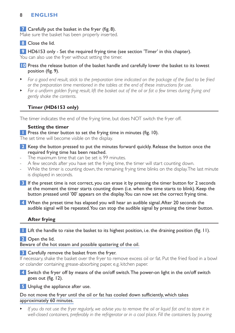 Philips Cucina HD6152 User Manual | Page 8 / 70