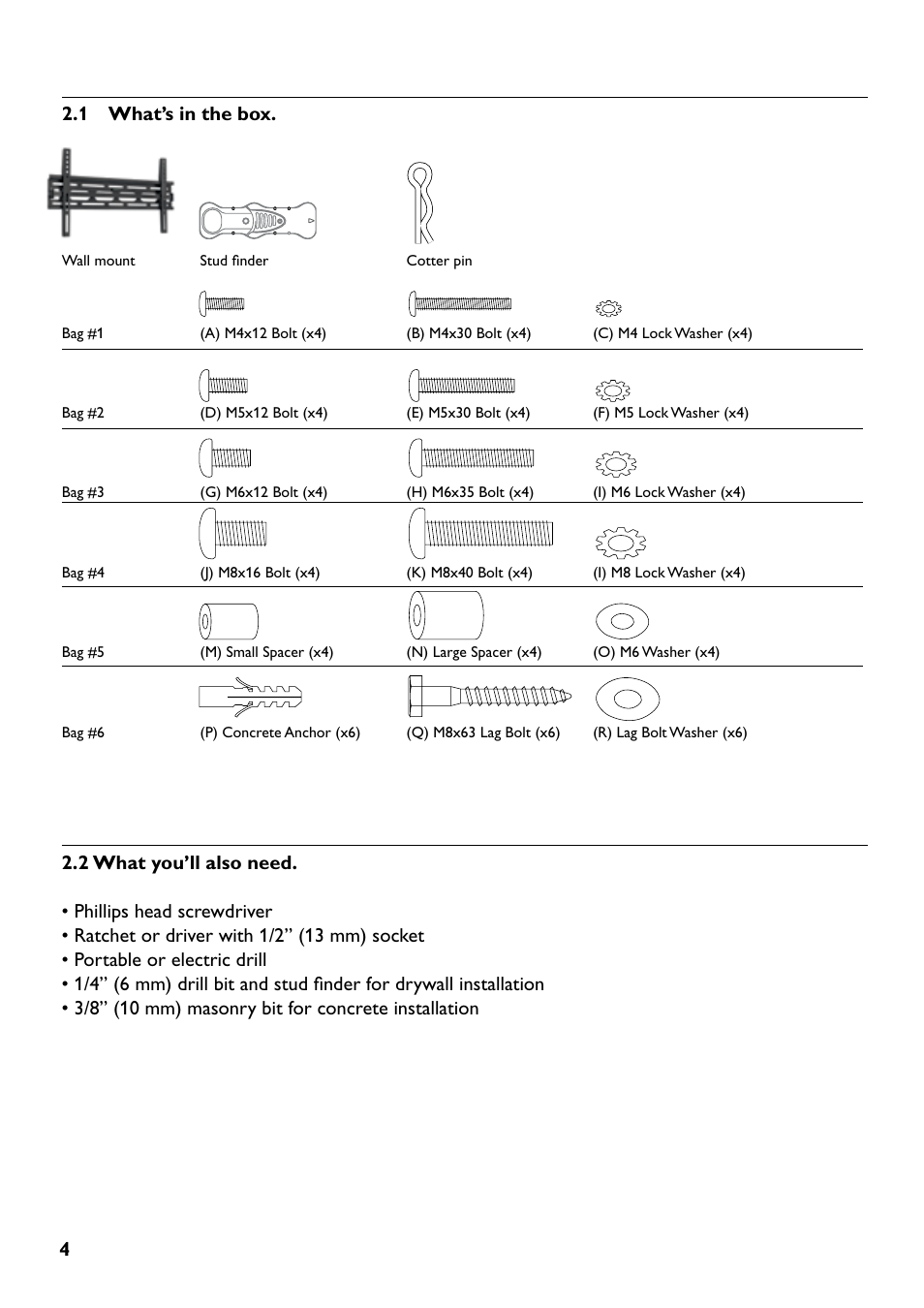 1 what’s in the box | Philips SQM5222/27 User Manual | Page 4 / 24