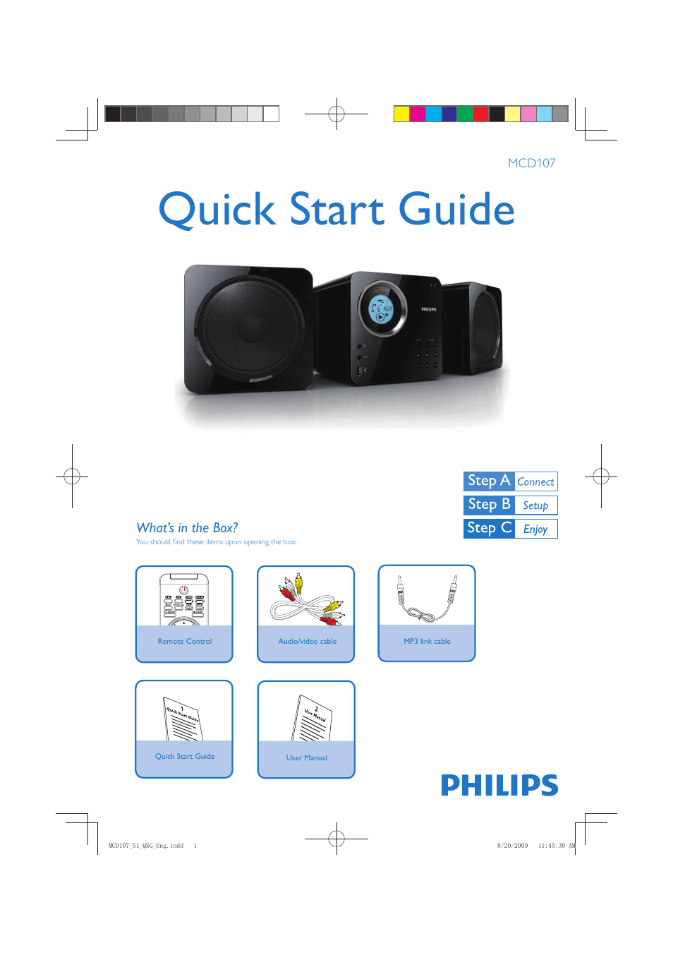 Philips MCD107 User Manual | 4 pages