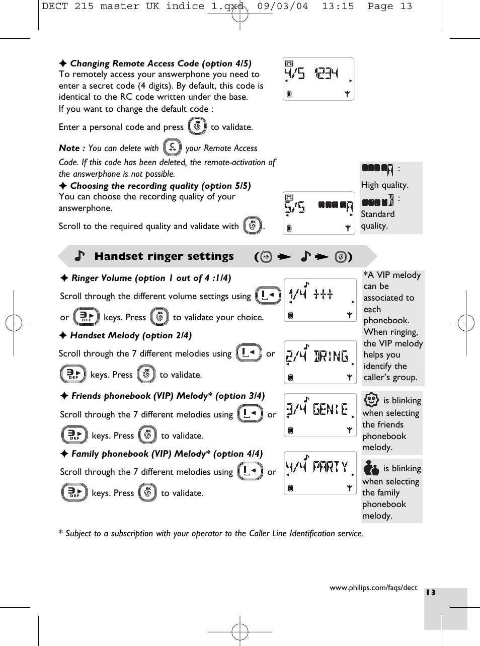 Philips DECT 211  EN User Manual | Page 15 / 20