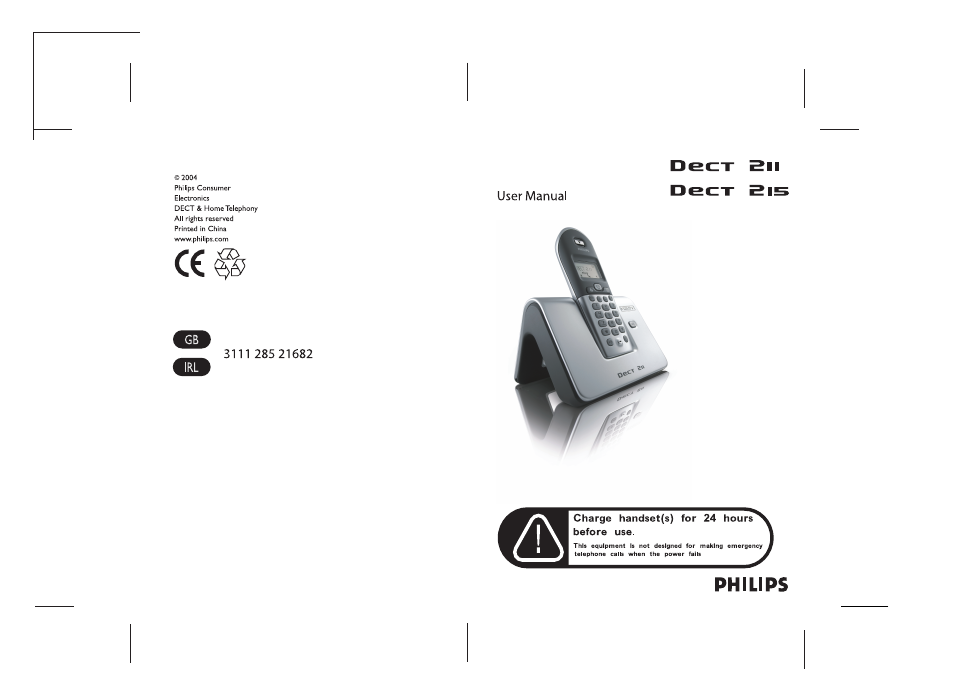 Philips DECT 211  EN User Manual | Page 20 / 20