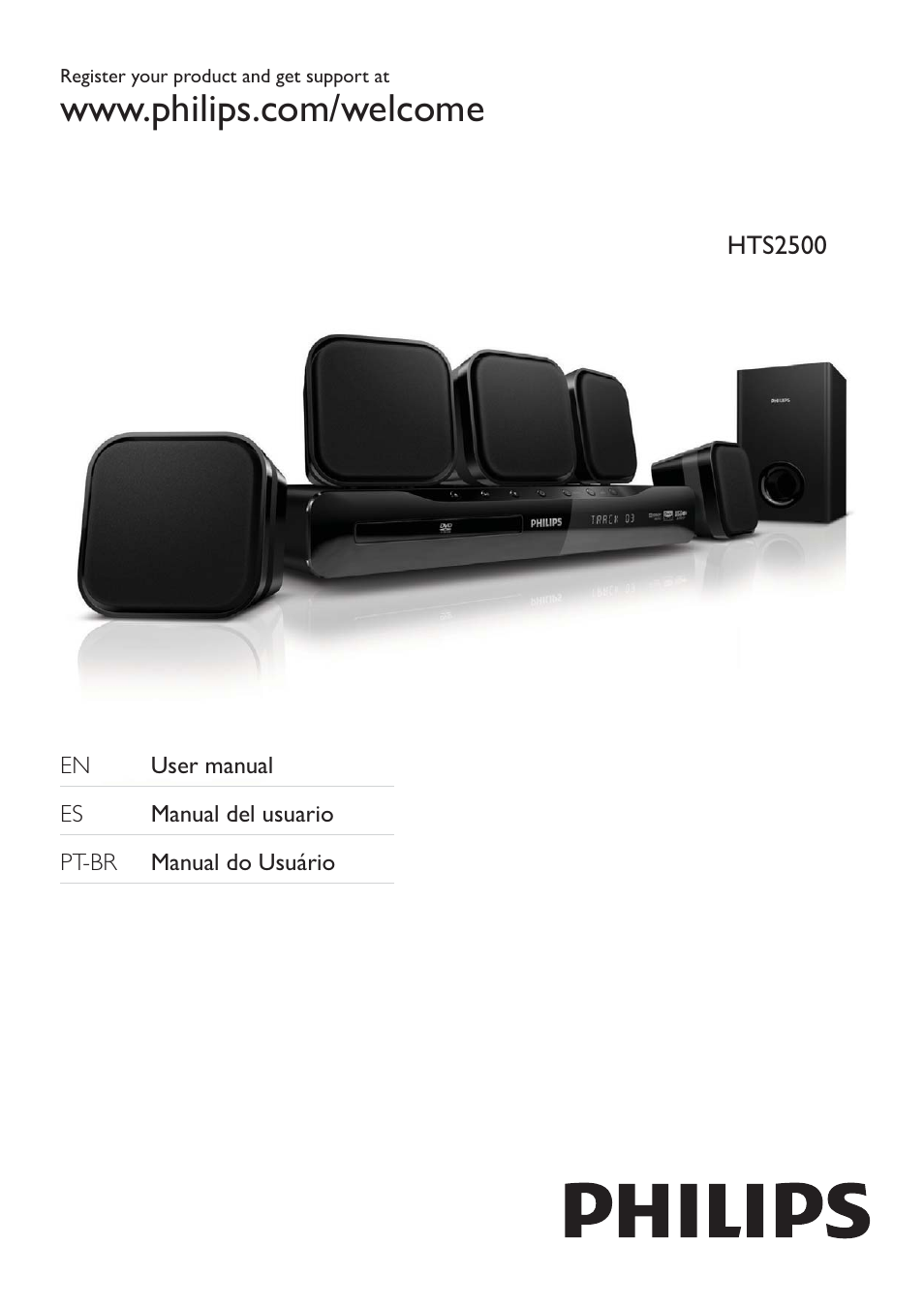 Philips HTS2500/55 User Manual | 20 pages