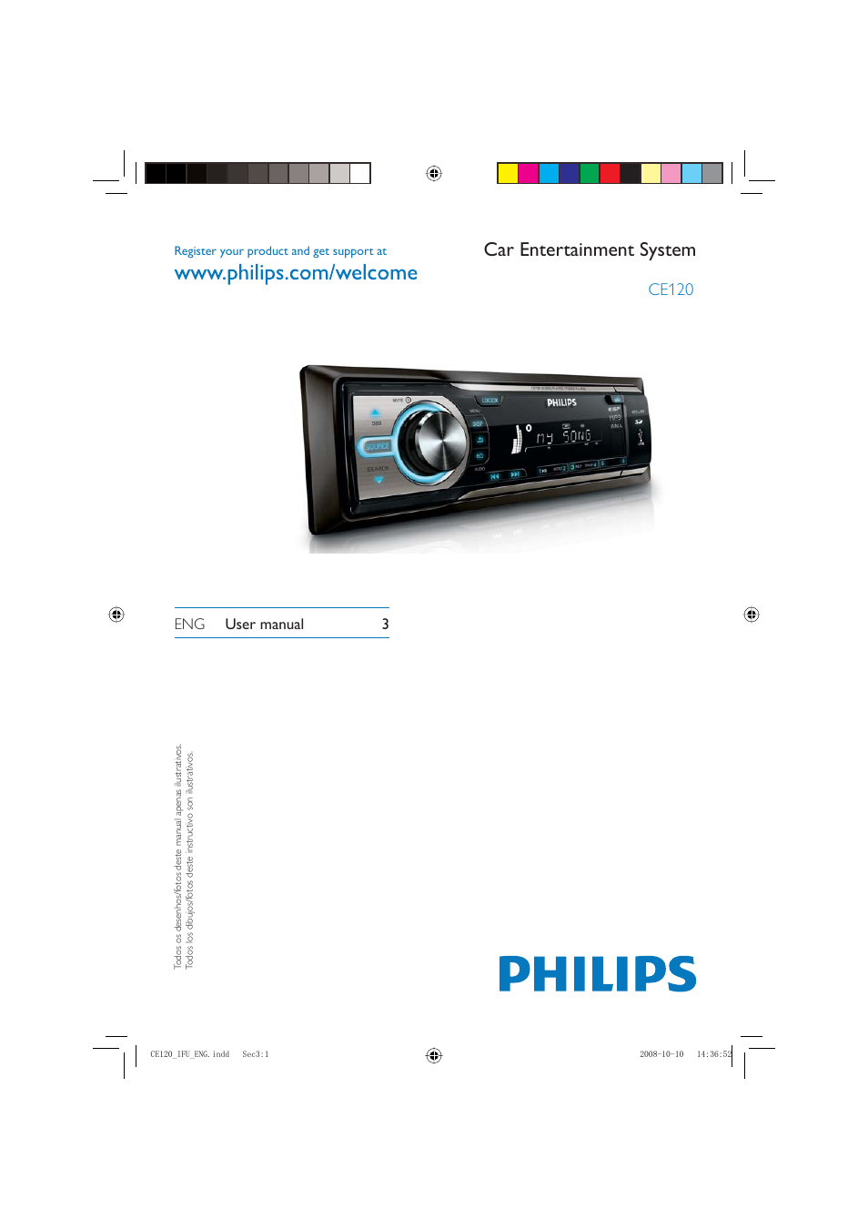 Philips CAR ENTERTAINMENT SYSTEM CE120 User Manual | 30 pages