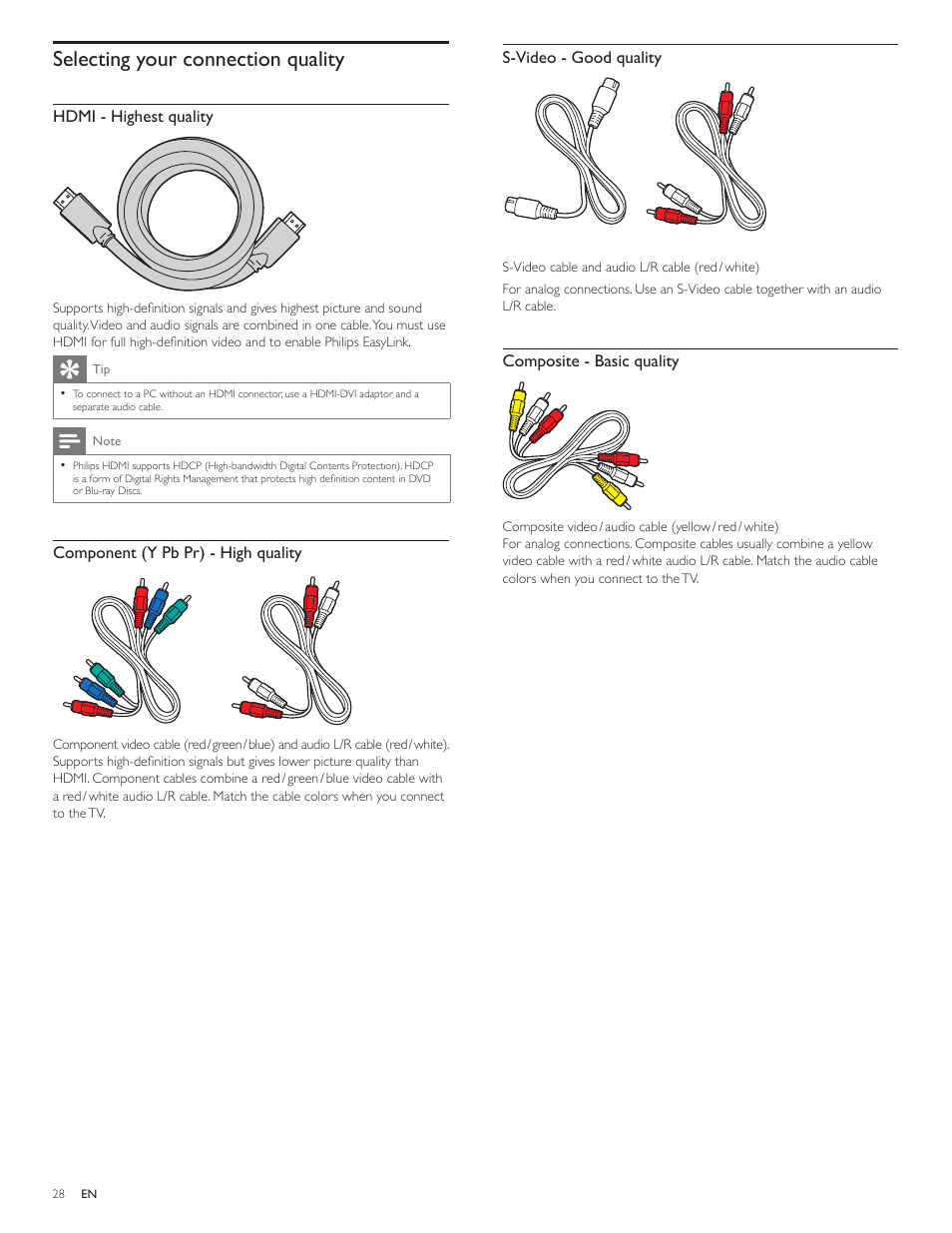 Selecting your connection quality | Philips 19PFL3505D User Manual | Page 29 / 36
