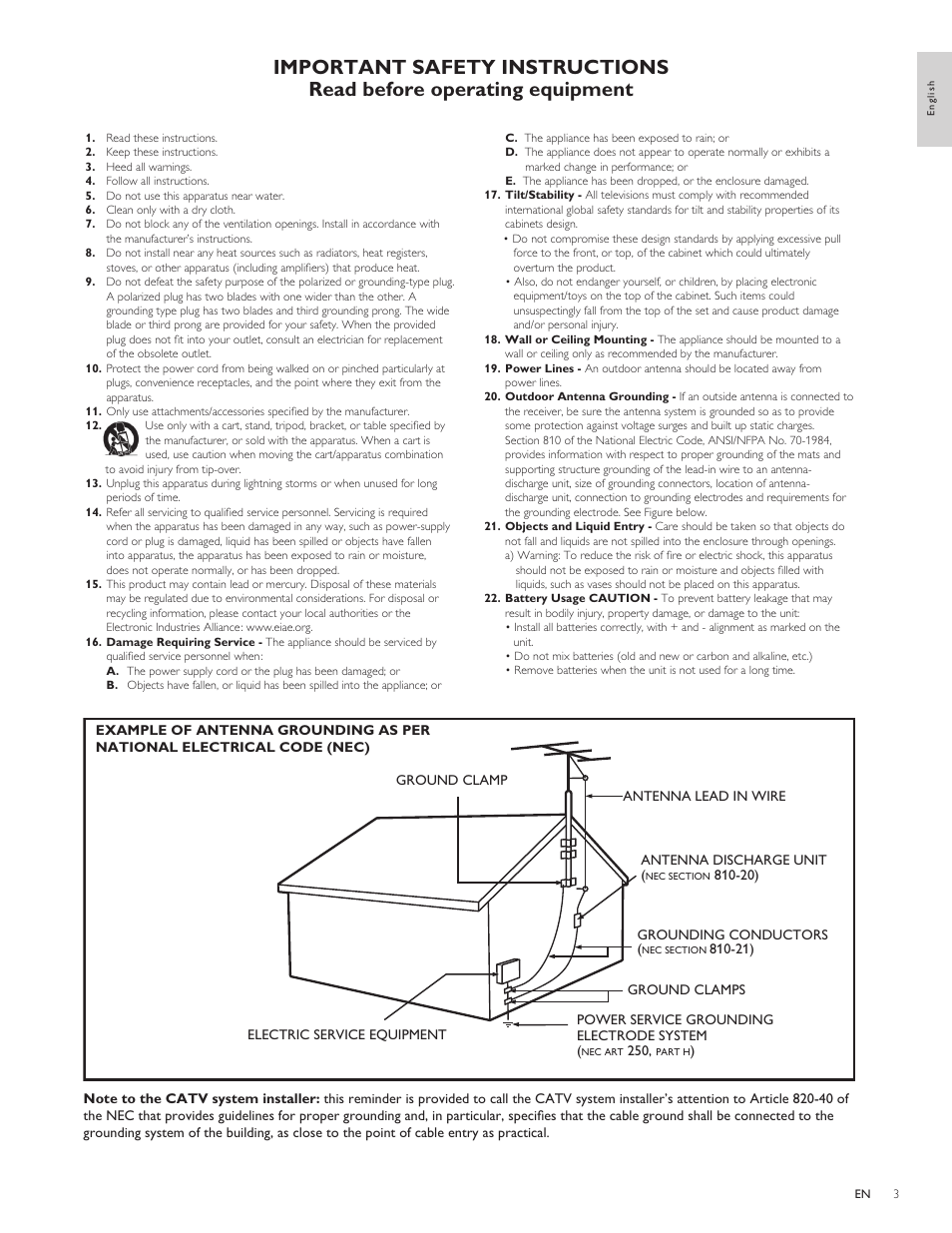 Philips 19PFL3505D User Manual | Page 4 / 36